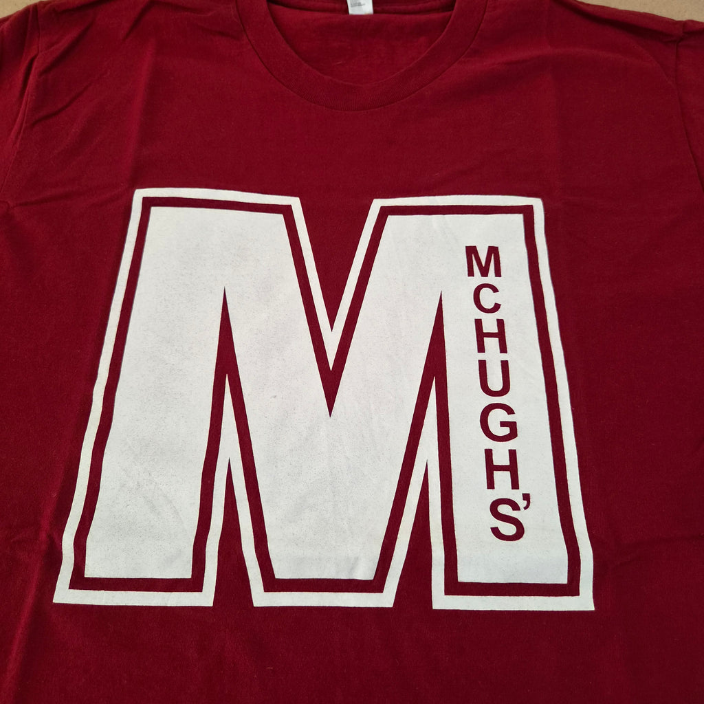 T-shirt American Apparel x McHugh's UCC Bordeaux — 100% Coton Peigné Made in USA — M — Très bon état