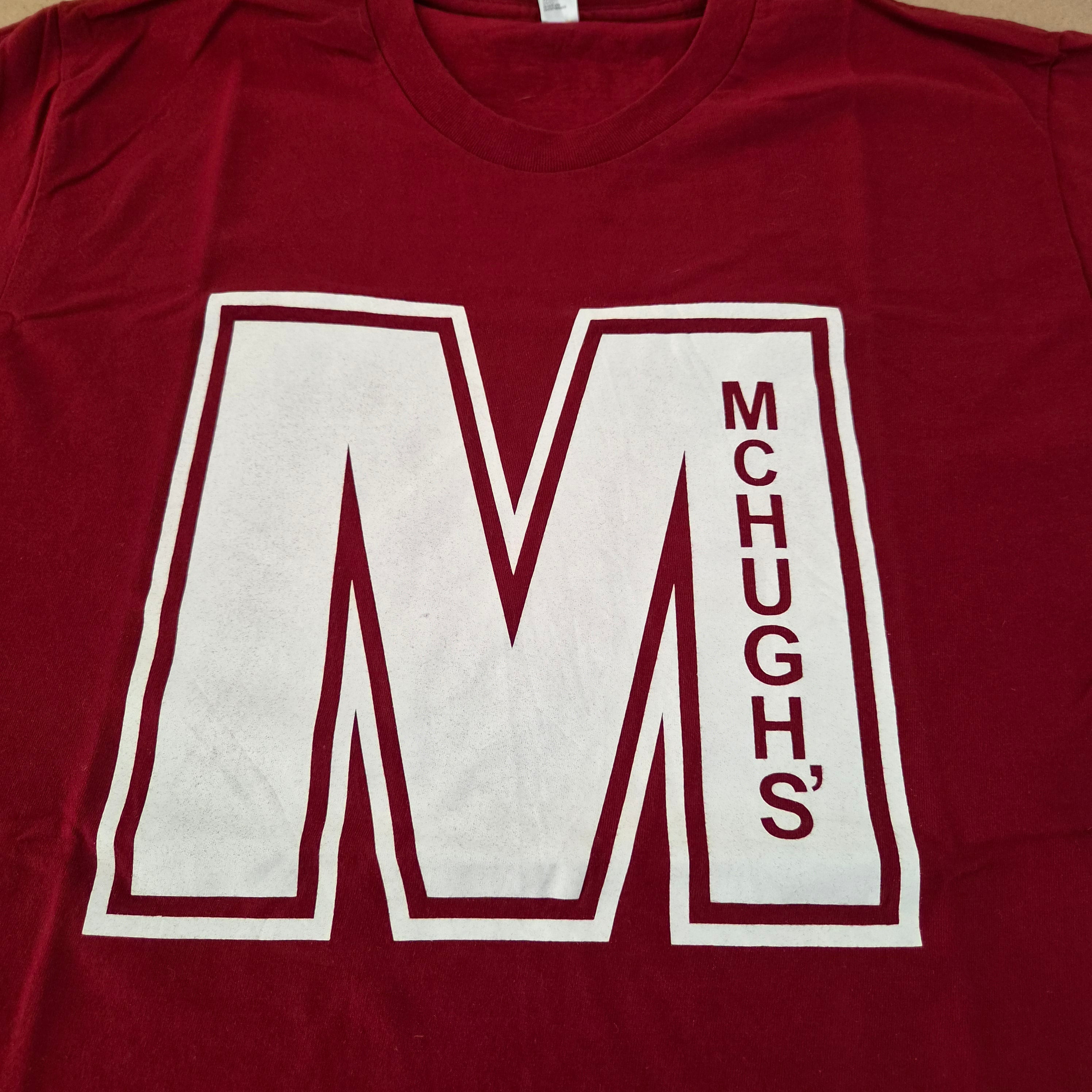 T-shirt American Apparel x McHugh's UCC Bordeaux — 100% Coton Peigné Made in USA — M — Très bon état