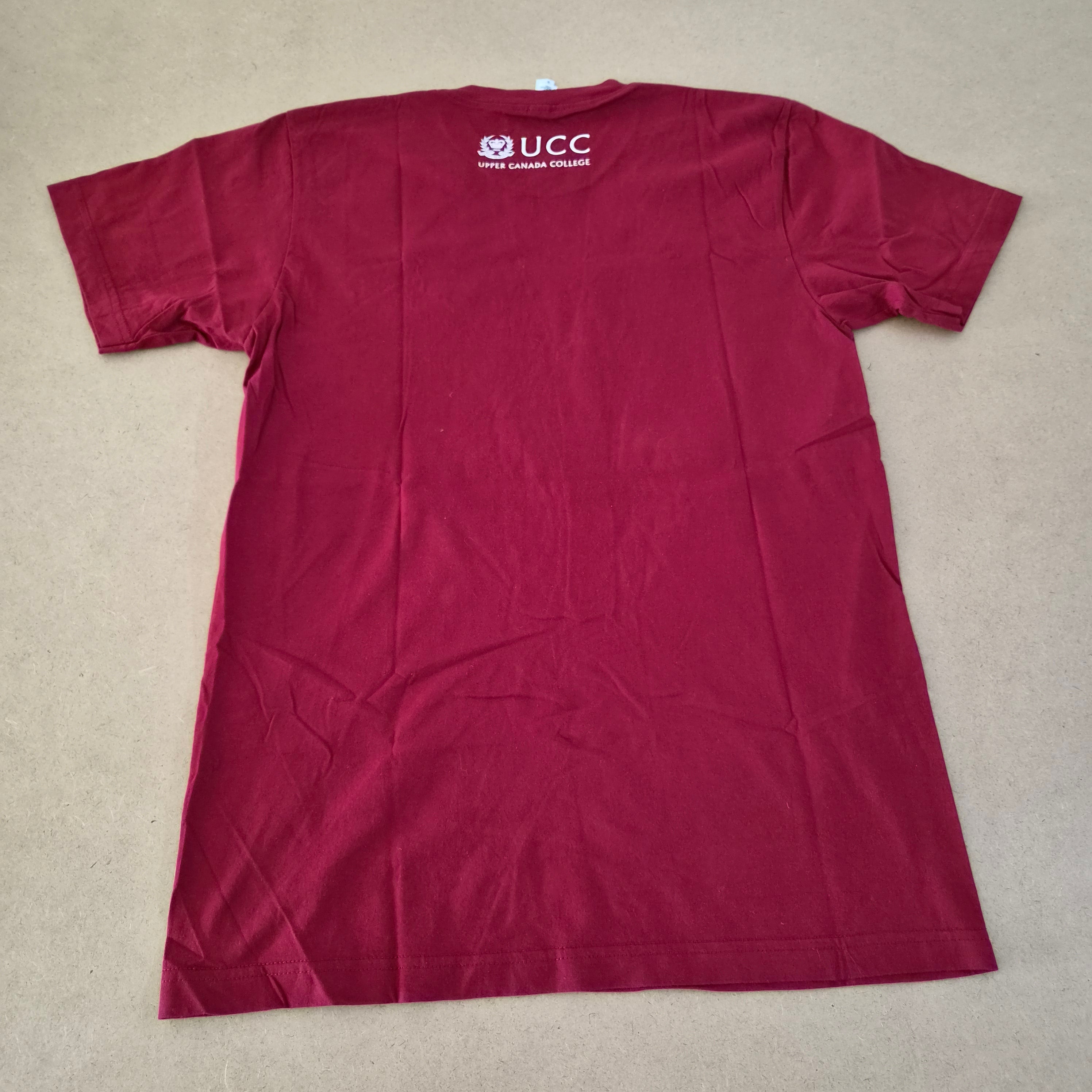 T-shirt American Apparel x McHugh's UCC Bordeaux — 100% Coton Peigné Made in USA — M — Très bon état