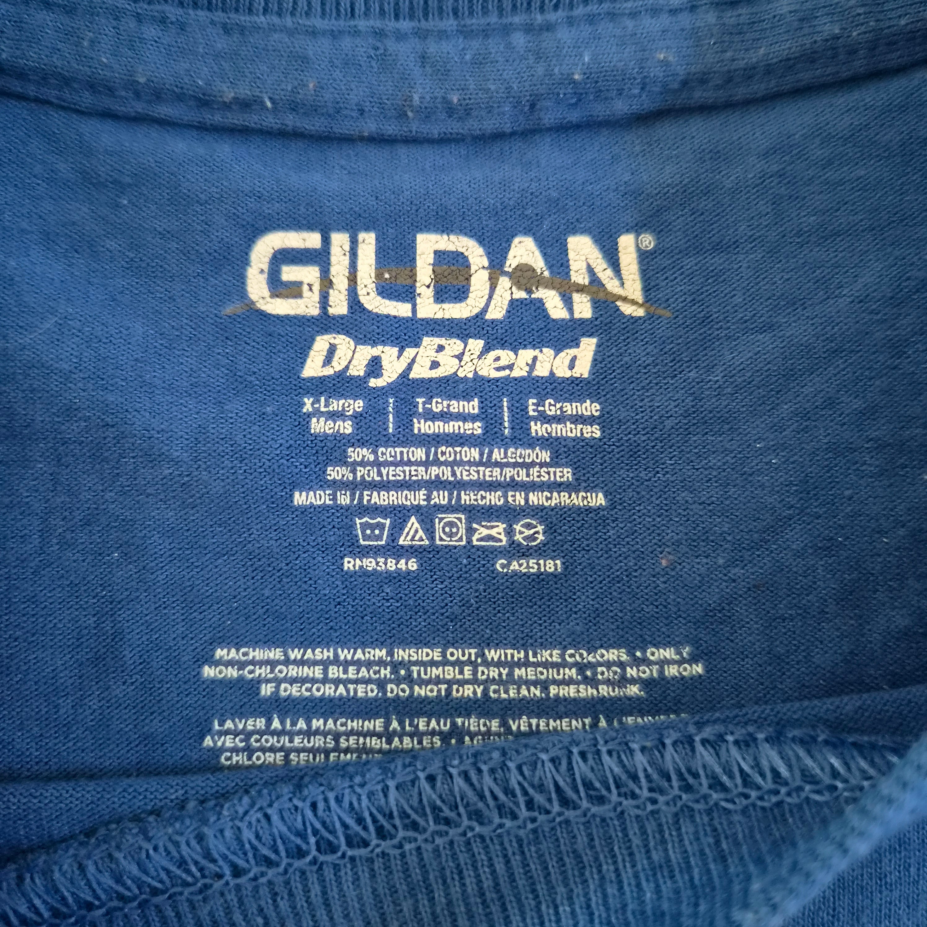 T-shirt Gildan DryBlend Believe There Is Good In The World Bleu Roi — Northern Middle School — XL — Très bon état