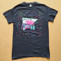 T-shirt vintage Gildan Back to the 90s - face avant motif néon
