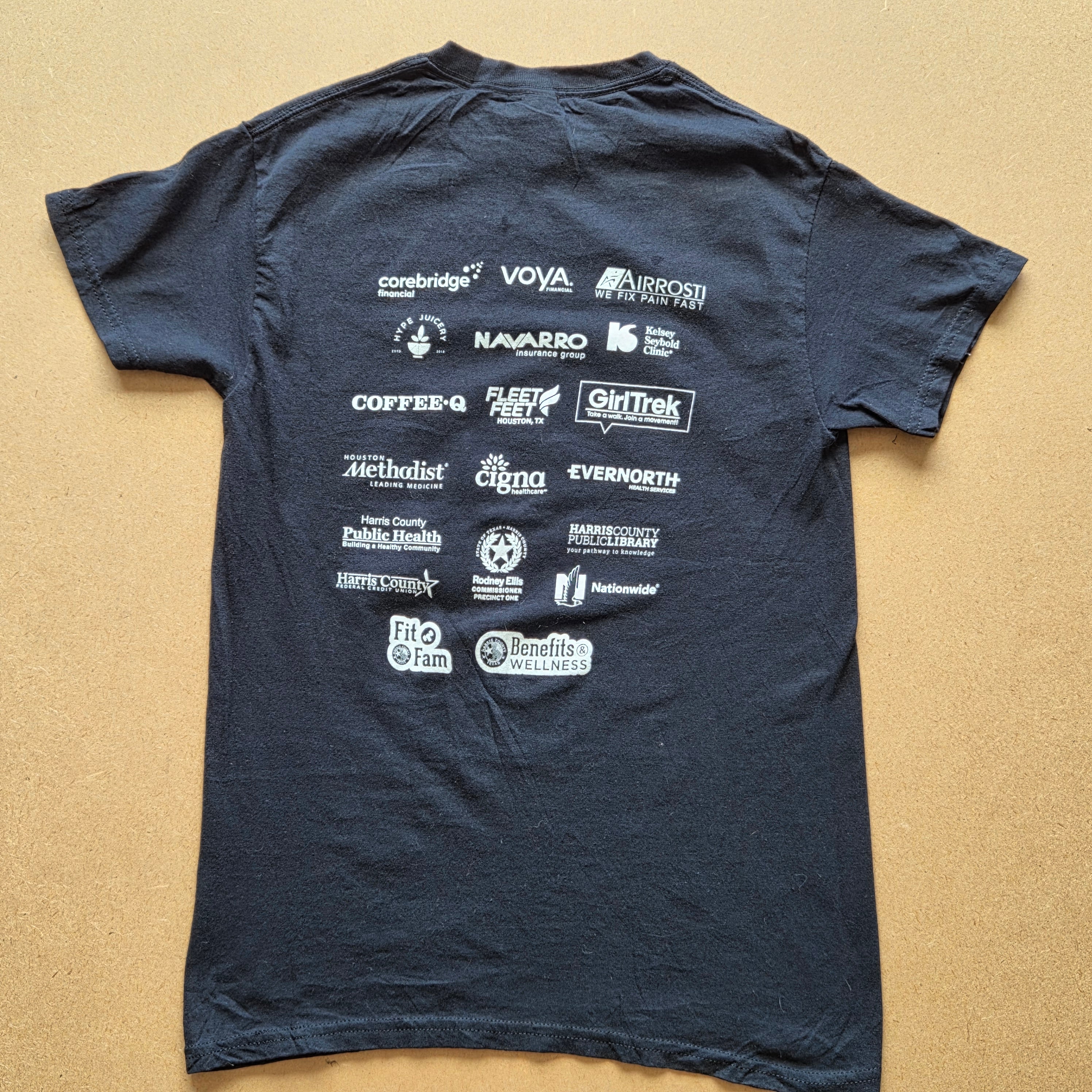 T-shirt vintage Gildan Back to the 90s - face arrière logos sponsors