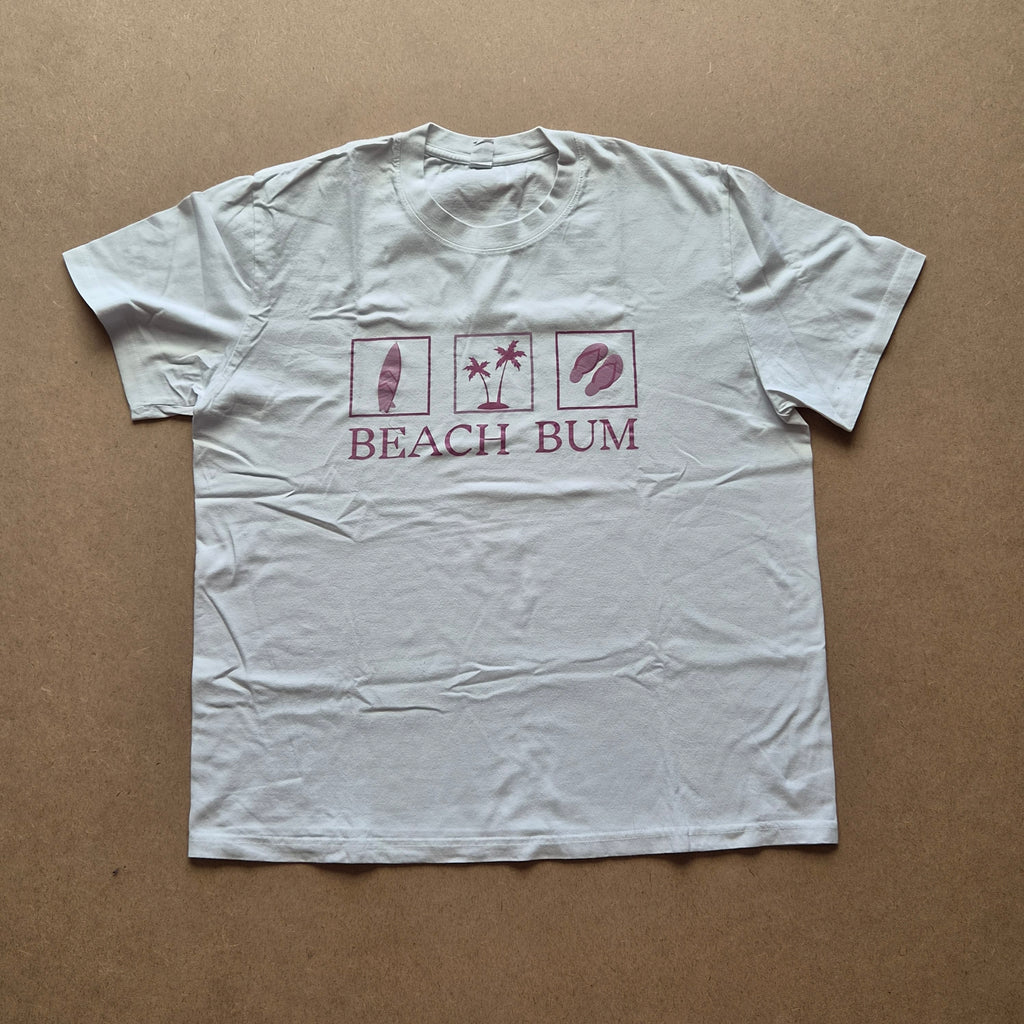 T-shirt "Beach Bum" – Imprimé Surf – Taille XXL