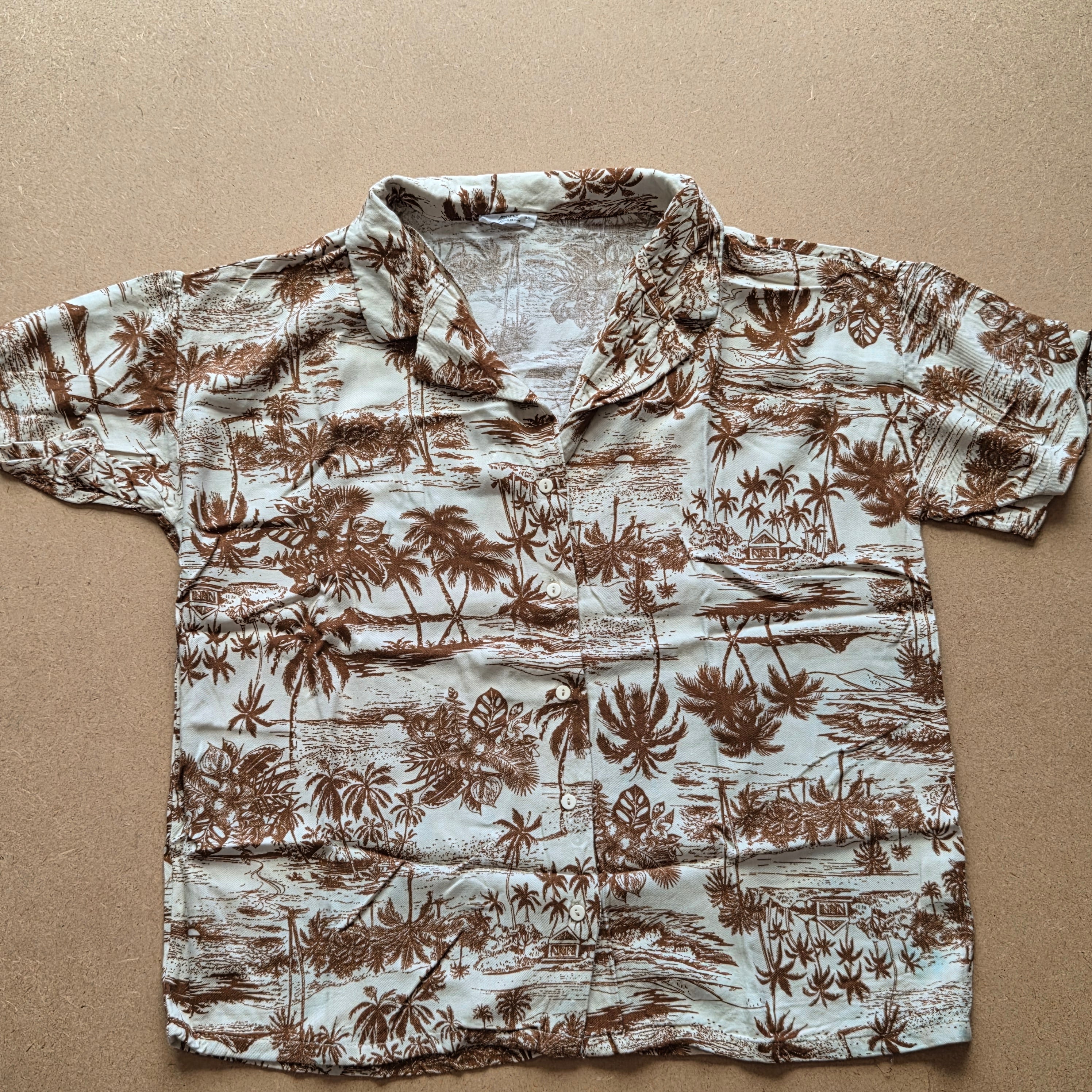 Chemise Hawaïenne Ardene – Imprimé Palmiers – Taille S