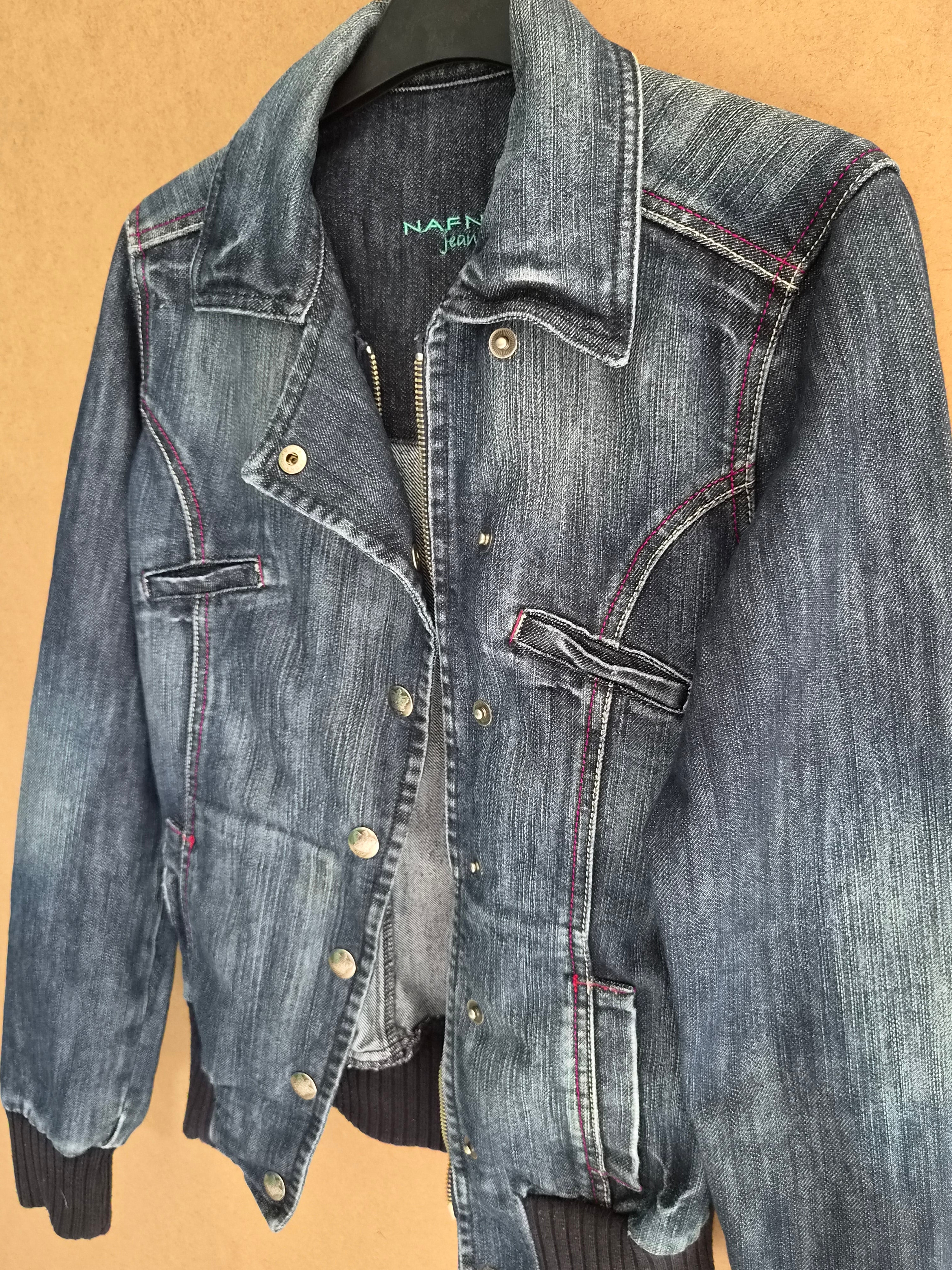Veste en jean Naf Naf Jeans – Style Bomber – Taille S