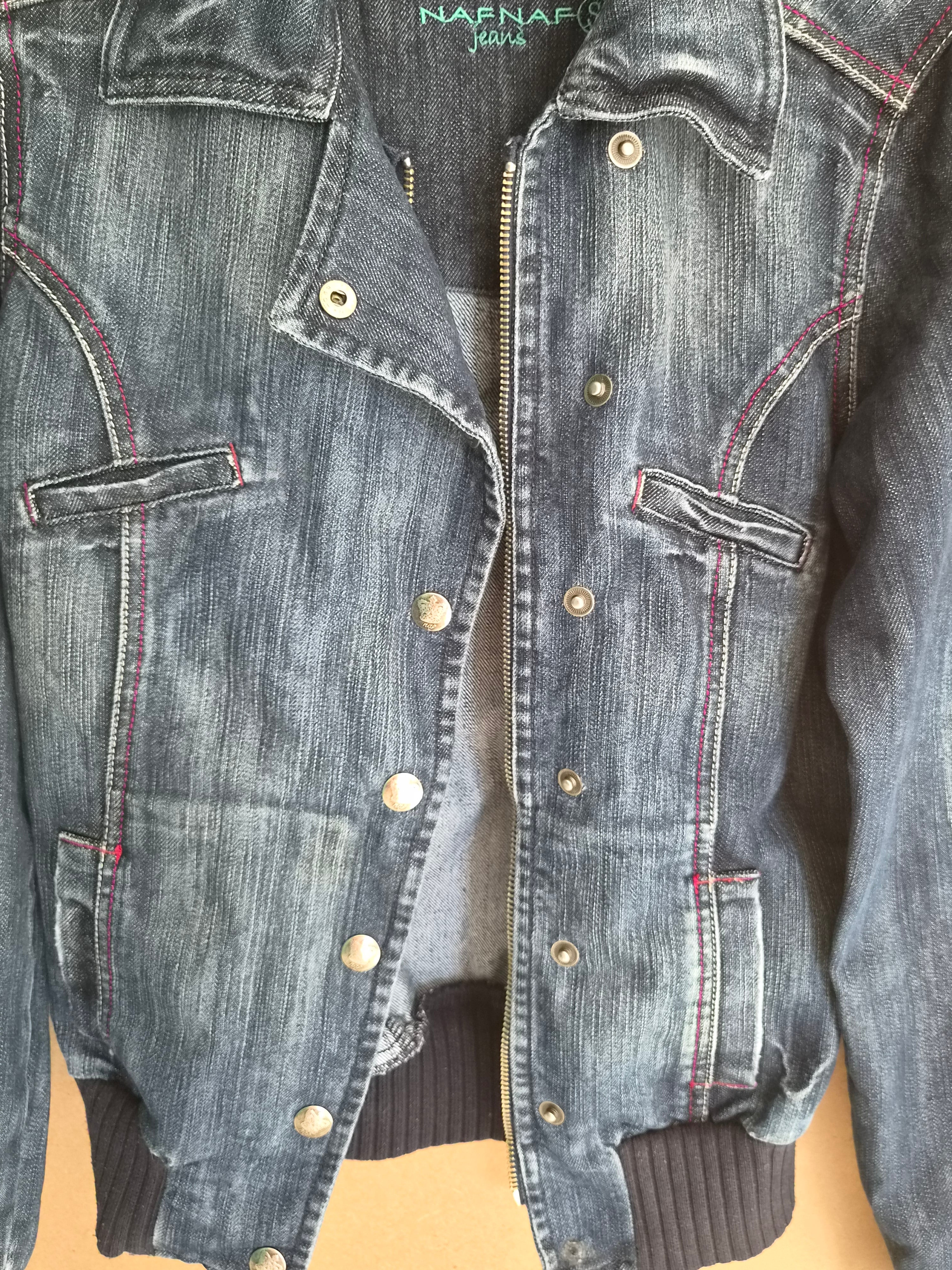 Veste en jean Naf Naf Jeans – Style Bomber – Taille S