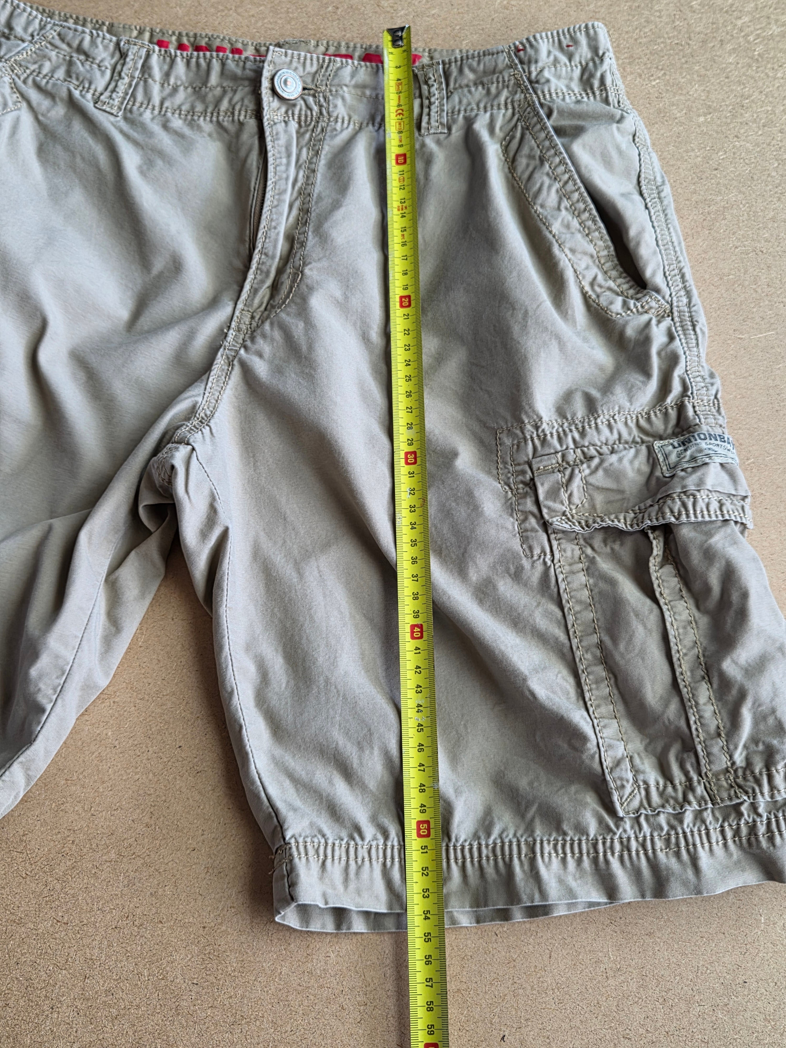 Short cargo Unionbay - étiquette composition taille 34
