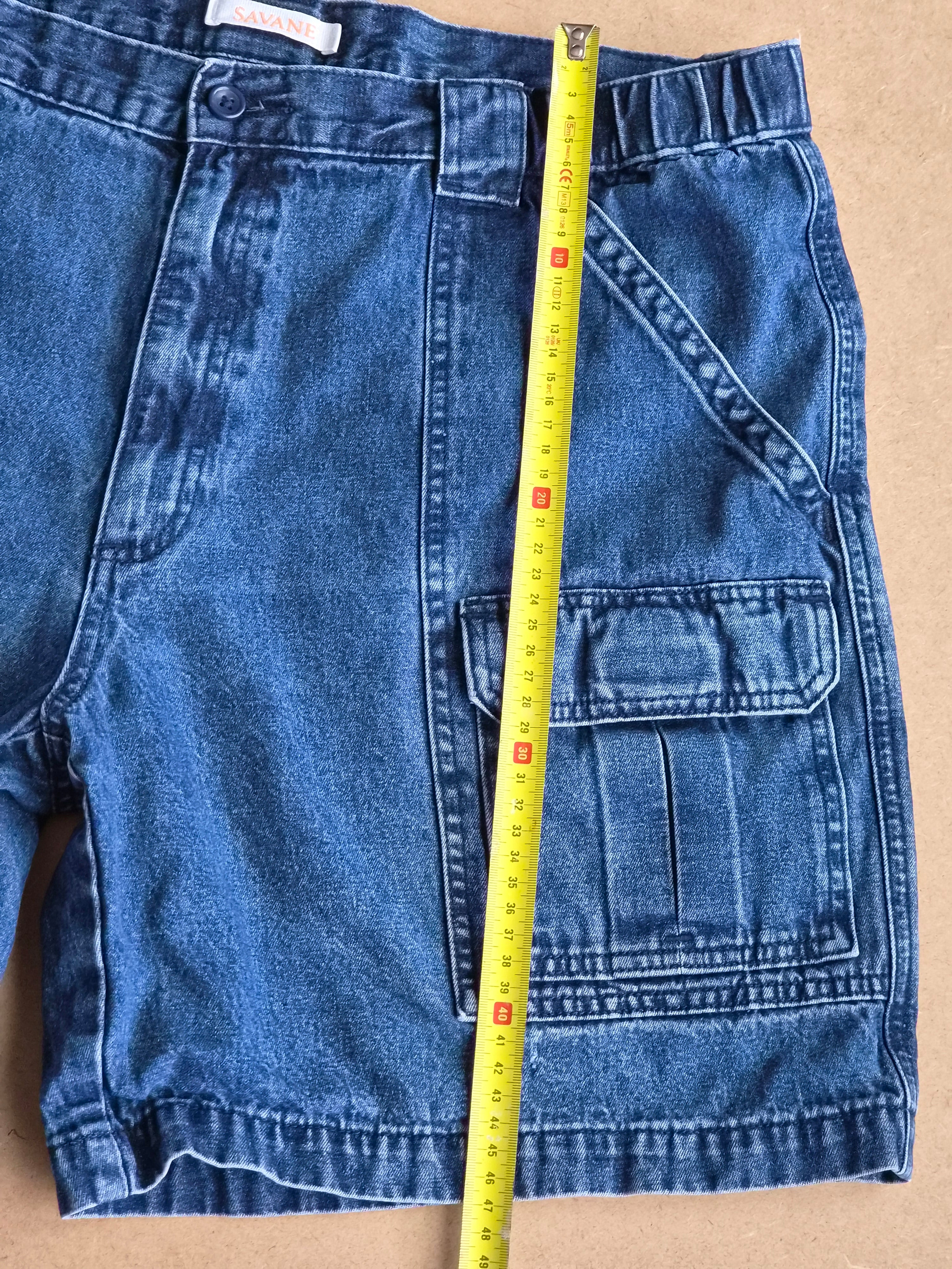 Short Cargo Denim Savane Bleu - Taille 48 FR