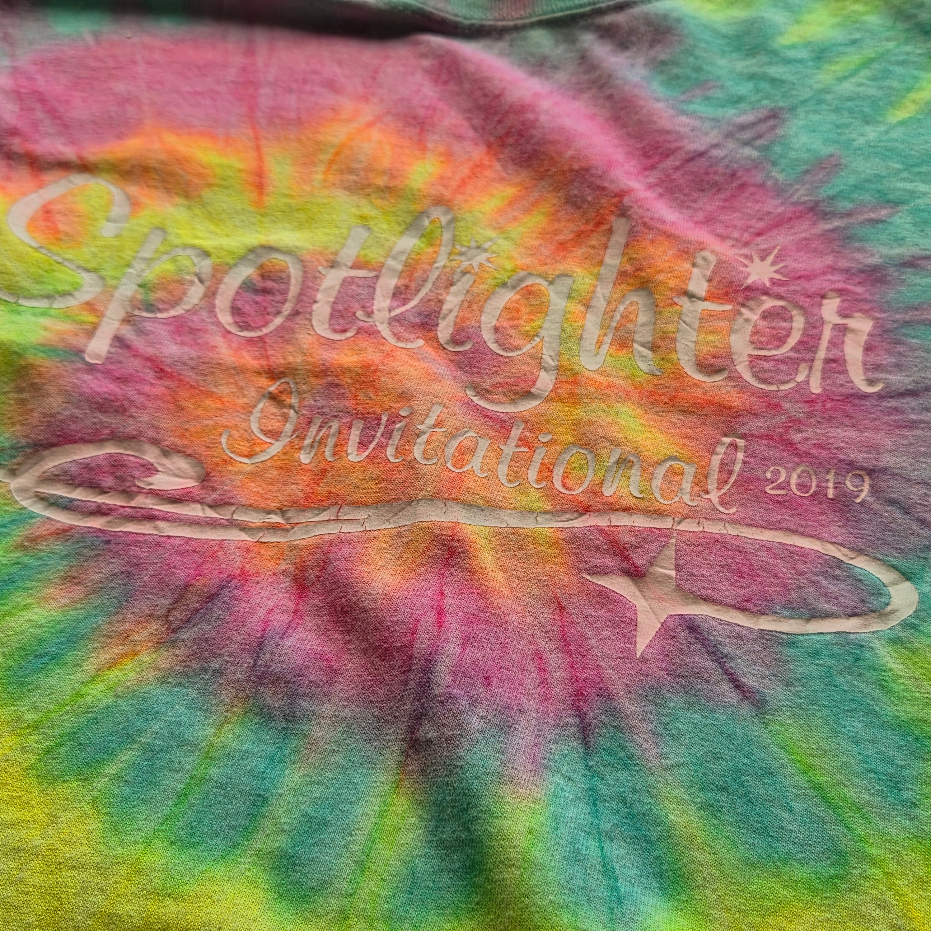 T-shirt Tie-Dye Vintage Colortone - Spotlighter Invitational 2019 - Multicolore - S