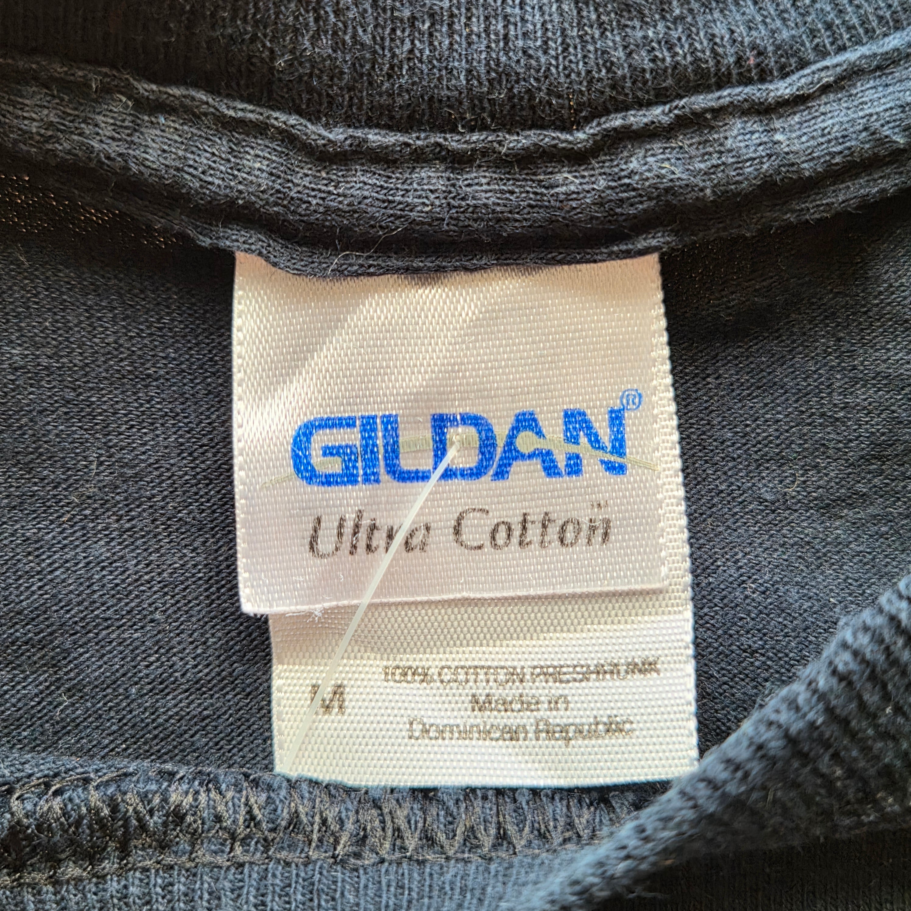T-shirt Vintage Gildan - Print Manga Anime Dark Fantasy - Noir - M