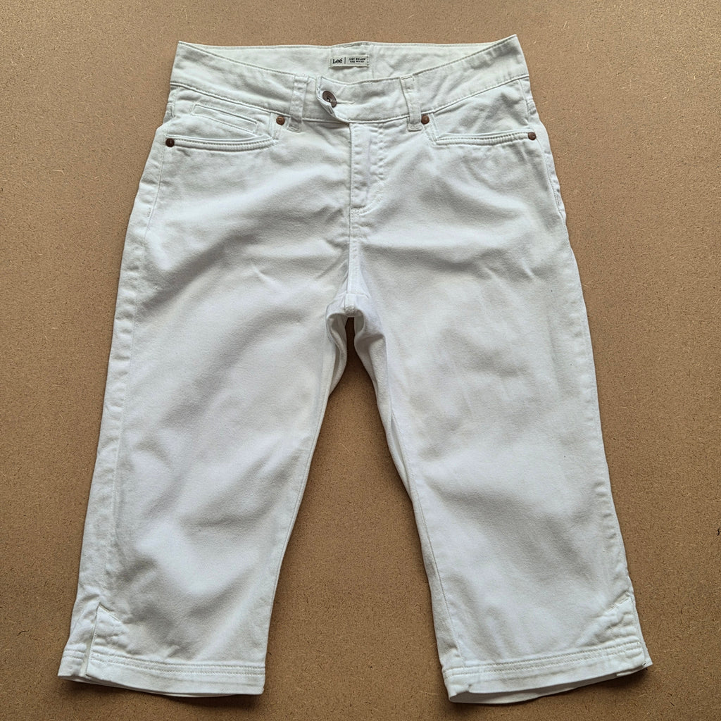 Pantacourt Lee femme blanc Just Below The Waist – taille 38