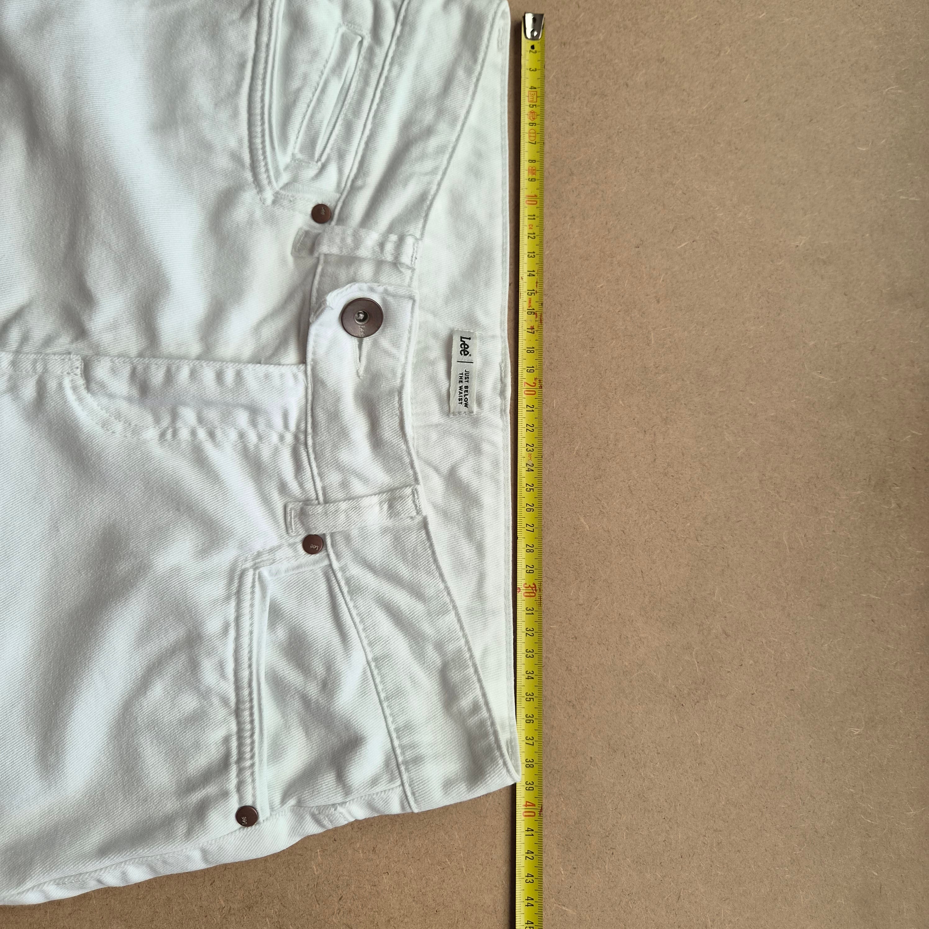 Pantacourt Lee femme blanc Just Below The Waist – taille 38