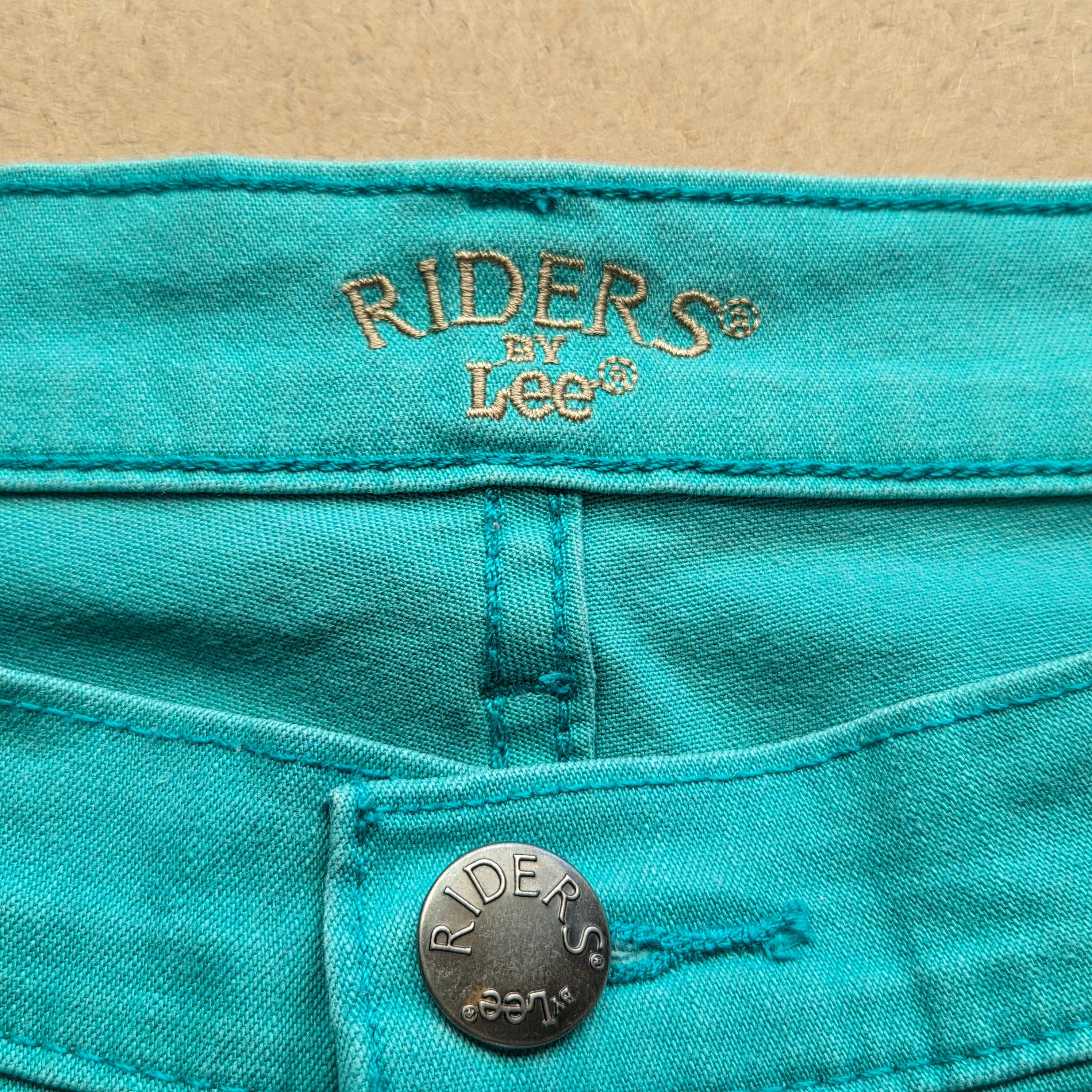 Pantacourt femme Riders by Lee turquoise taille 44/46