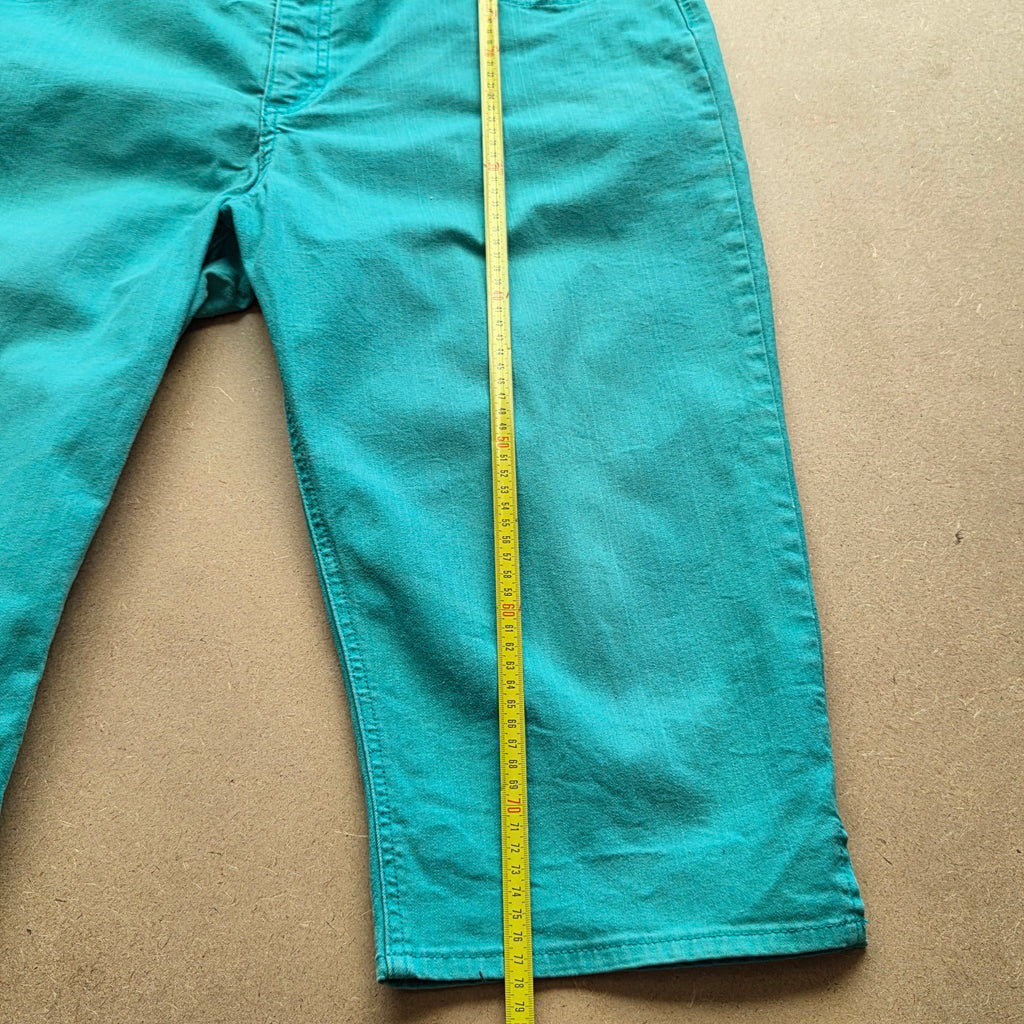 Pantacourt femme Riders by Lee turquoise taille 44/46