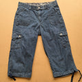 Pantacourt cargo Lee femme en jean bleu – taille 40