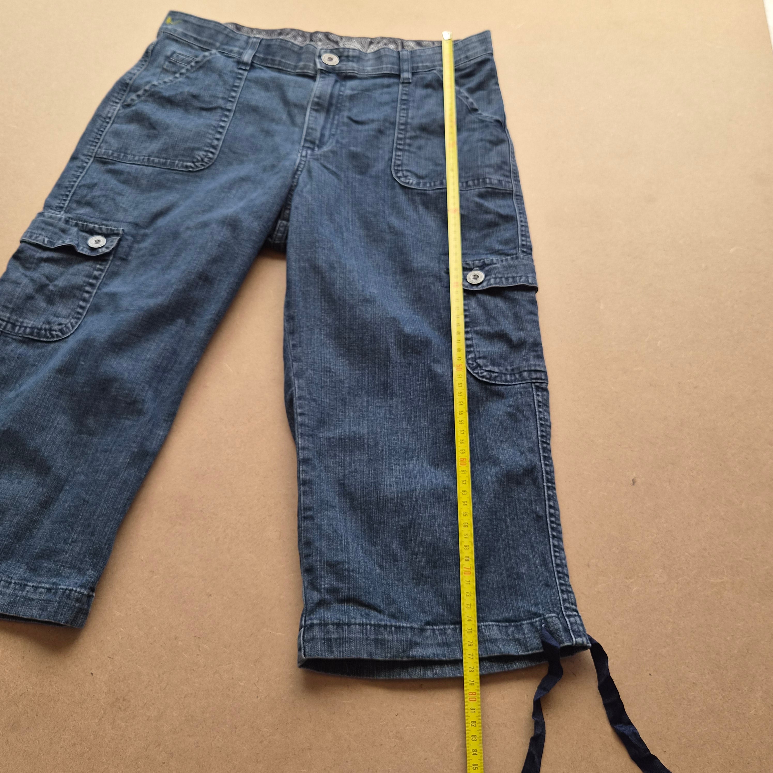 Pantacourt cargo Lee femme en jean bleu – taille 40