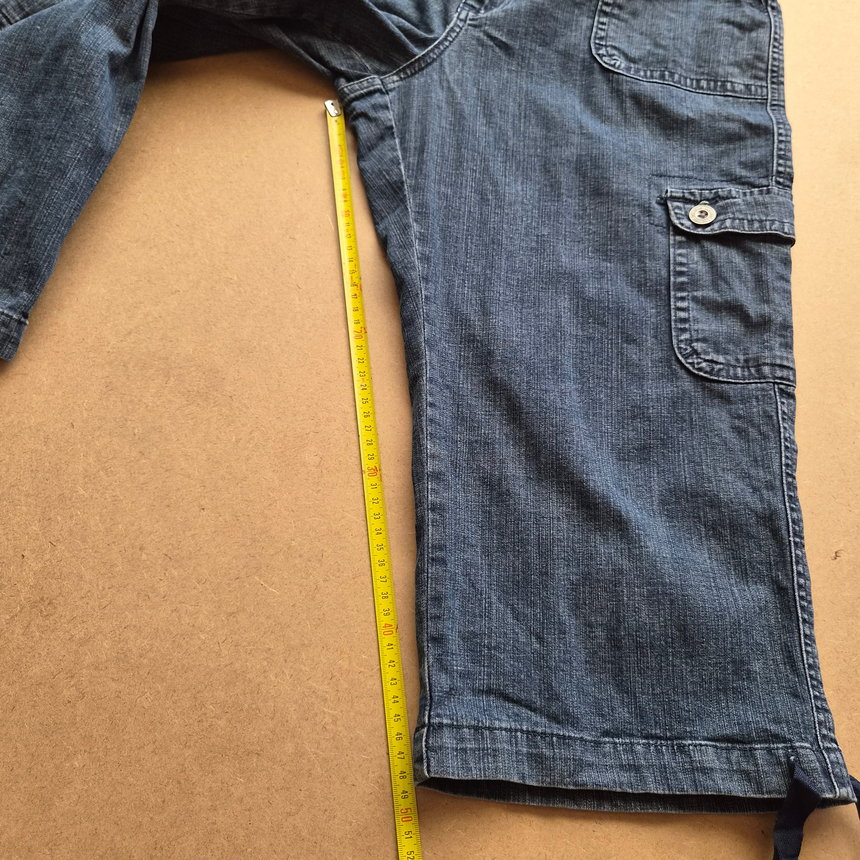 Pantacourt cargo Lee femme en jean bleu – taille 40