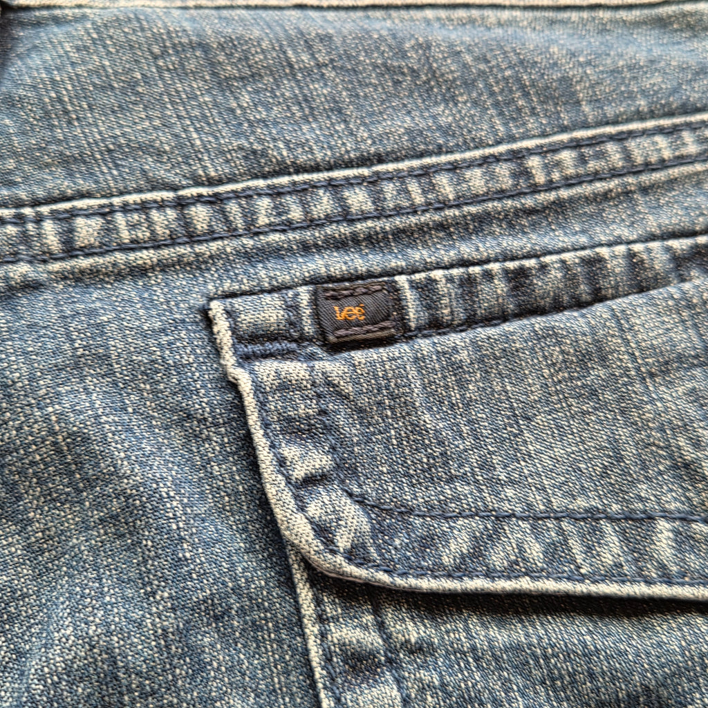 Pantacourt cargo Lee femme en jean bleu – taille 40