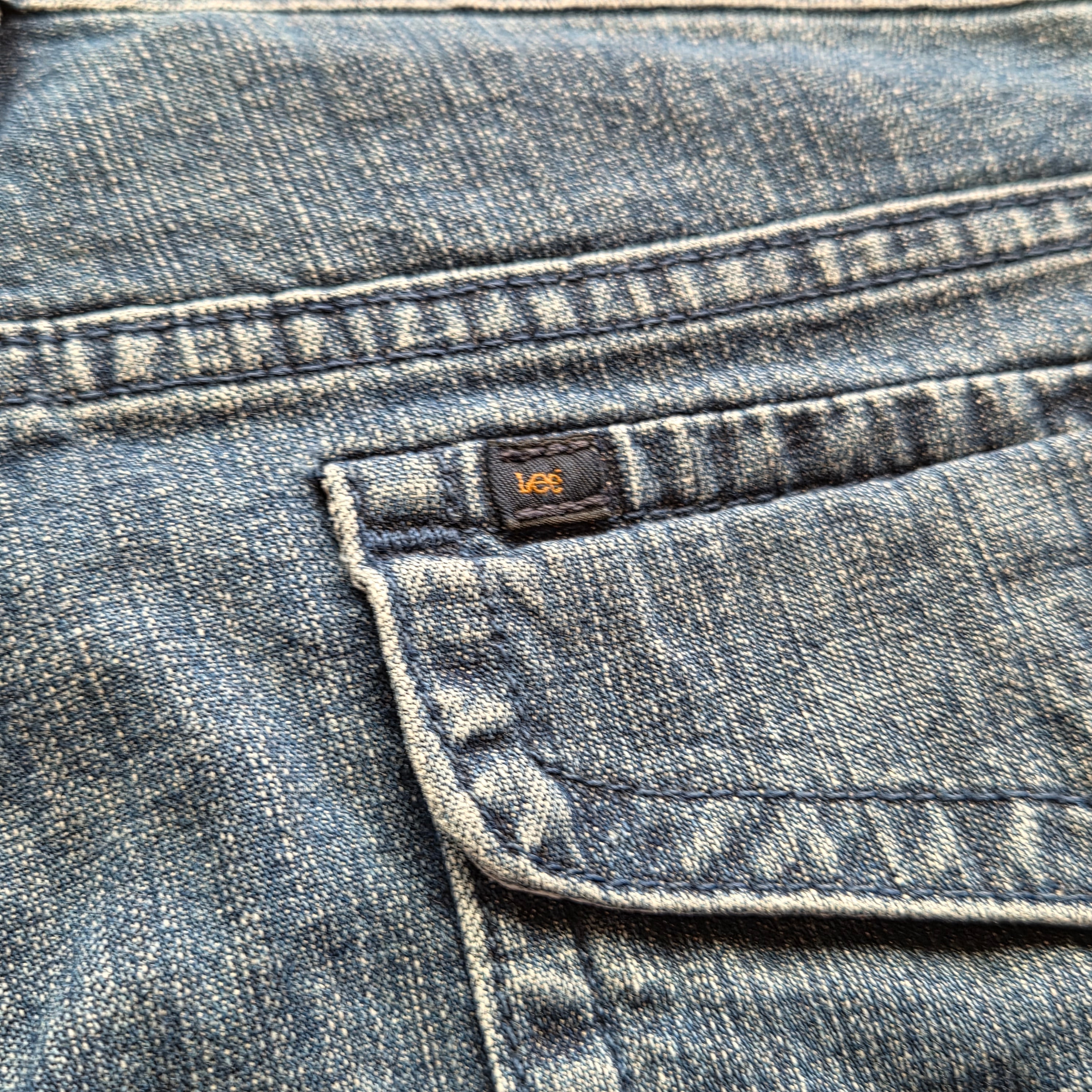 Pantacourt cargo Lee femme en jean bleu – taille 40