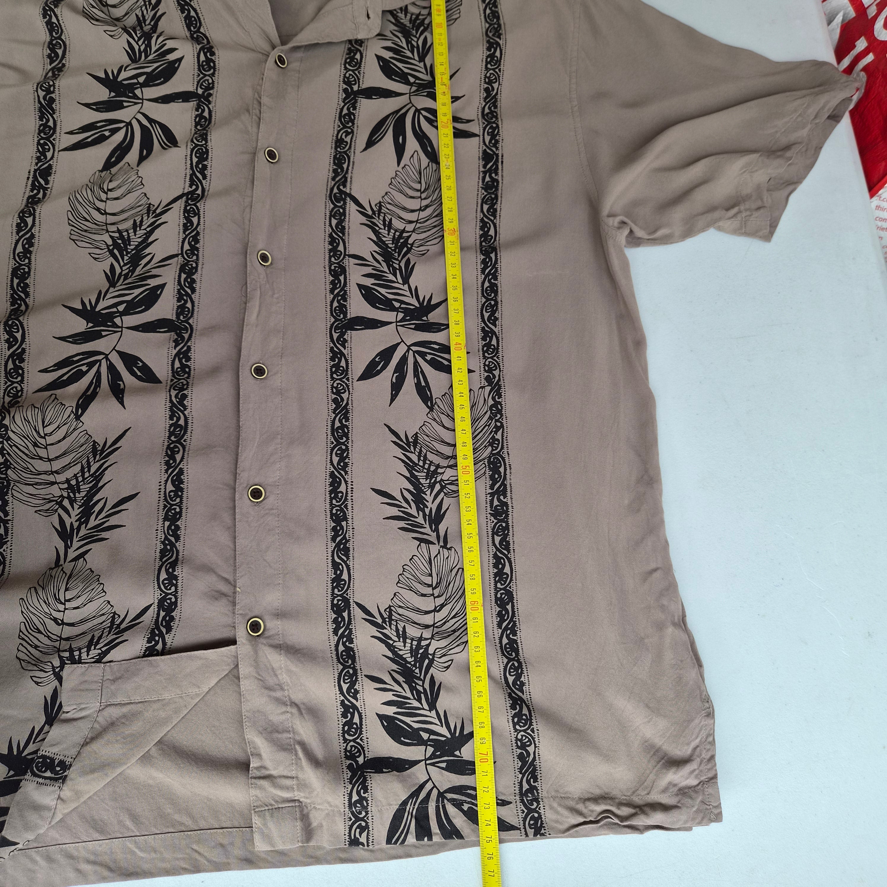 Chemise hawaïenne vintage Seven Palm XL – 100% rayon motif floral