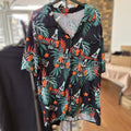 Chemise hawaïenne Coca-Cola noire – 100% rayon – vintage - Taille M