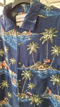 Chemise hawaïenne vintage Saddlebred – L – 100 % rayon