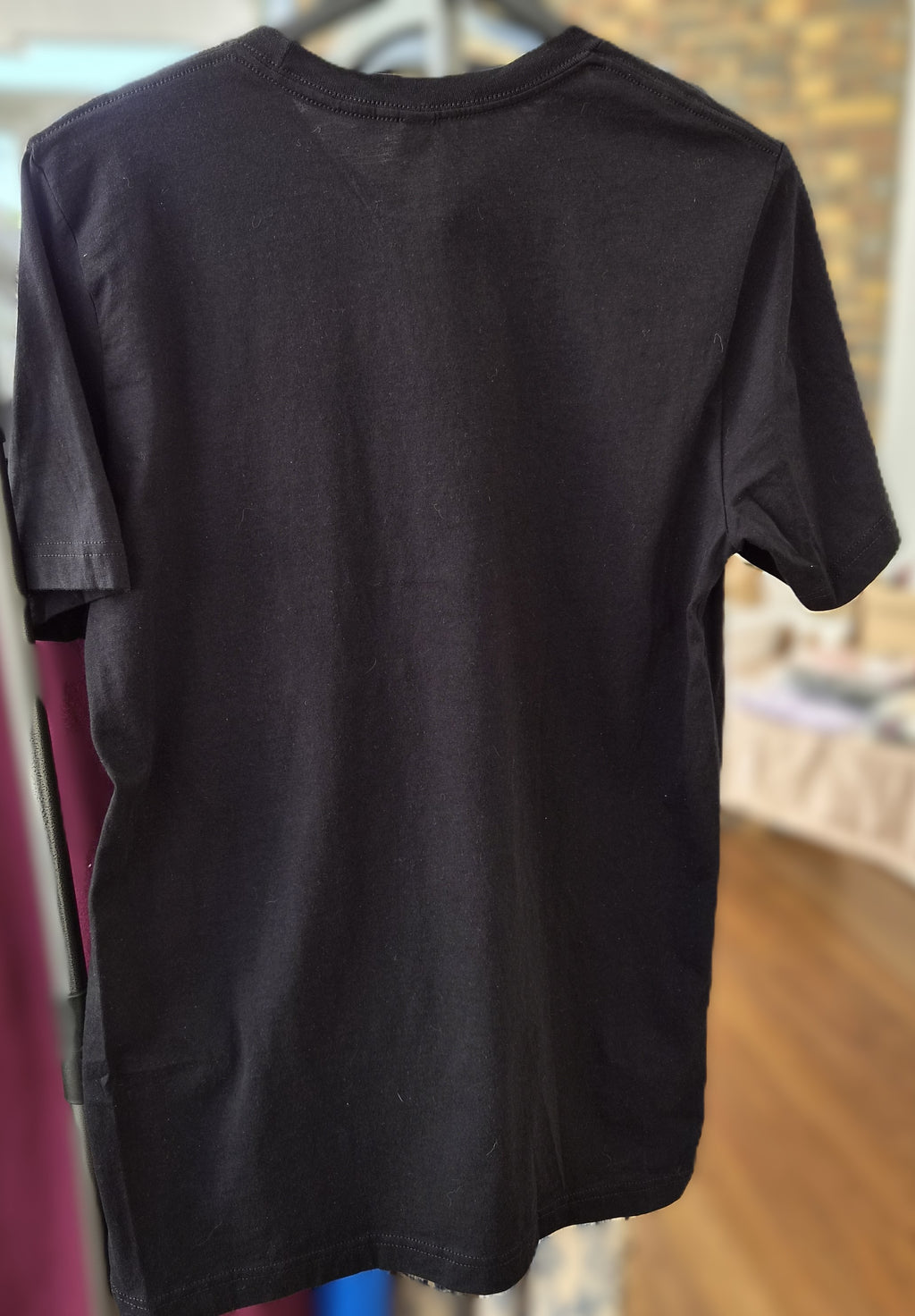 T-shirt noir graphic vintage cerf & œil mystique – taille M