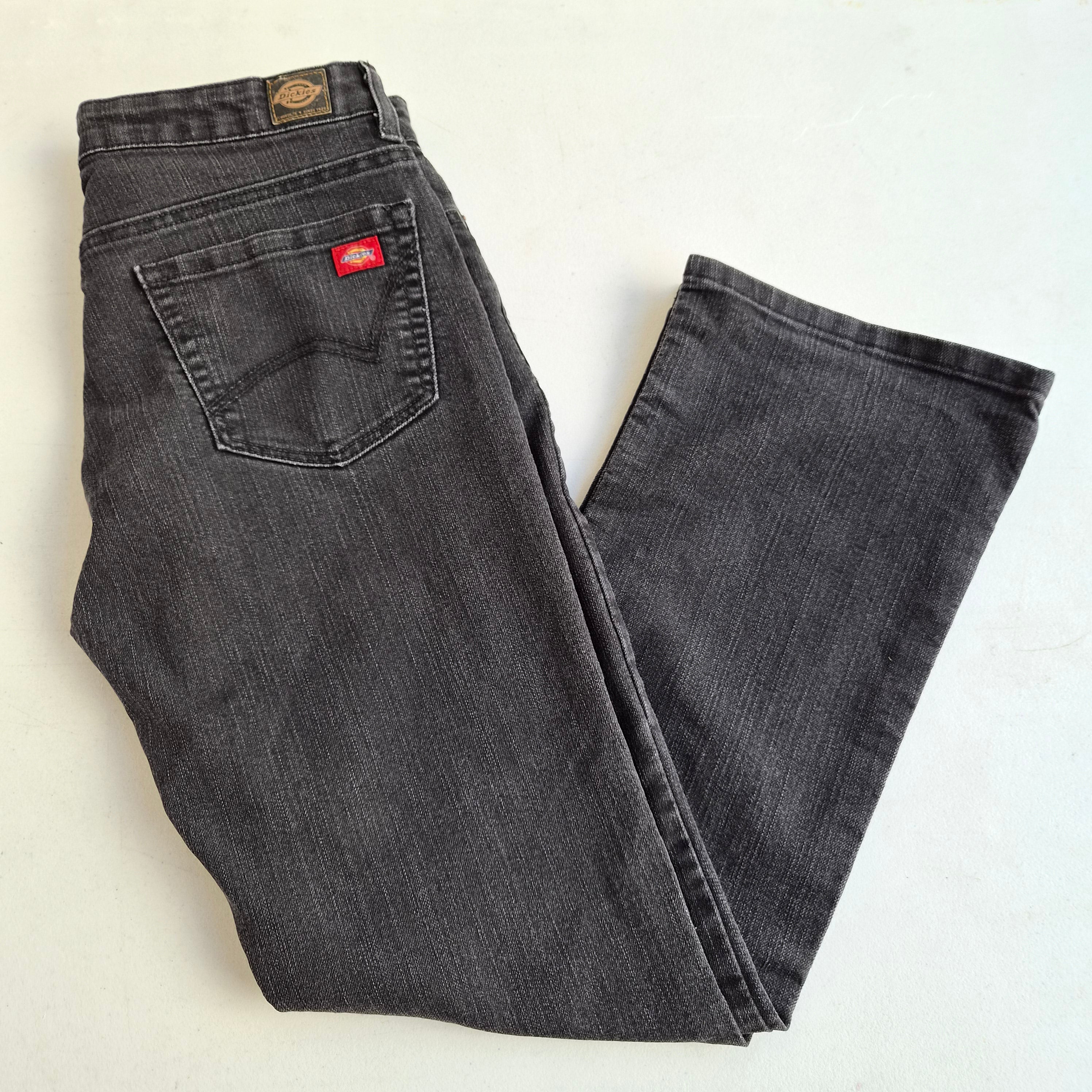 Jean Dickies femme relaxed noir délavé – taille 36/38
