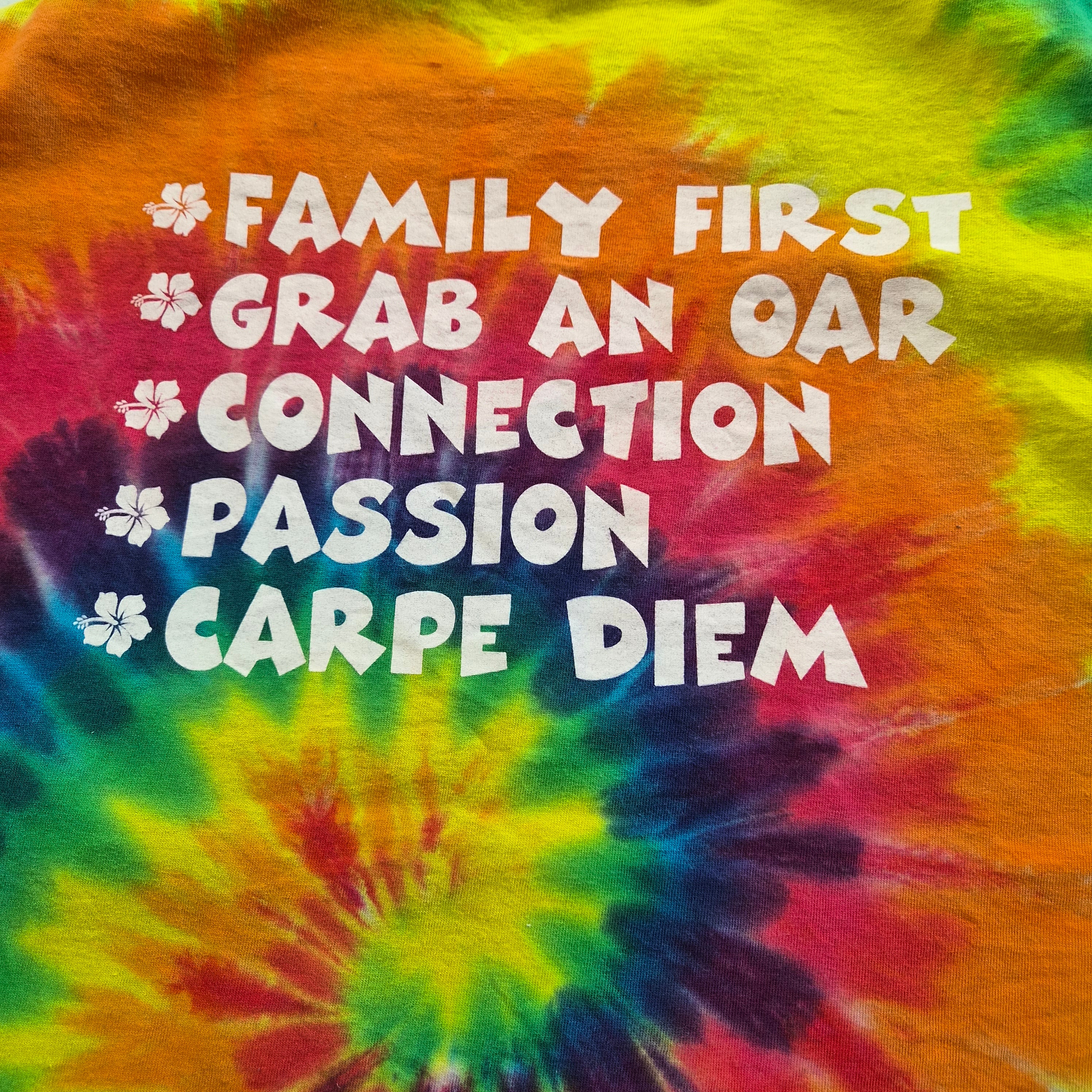 T-shirt tie-dye Triton multicolore motif spiralé – taille L
