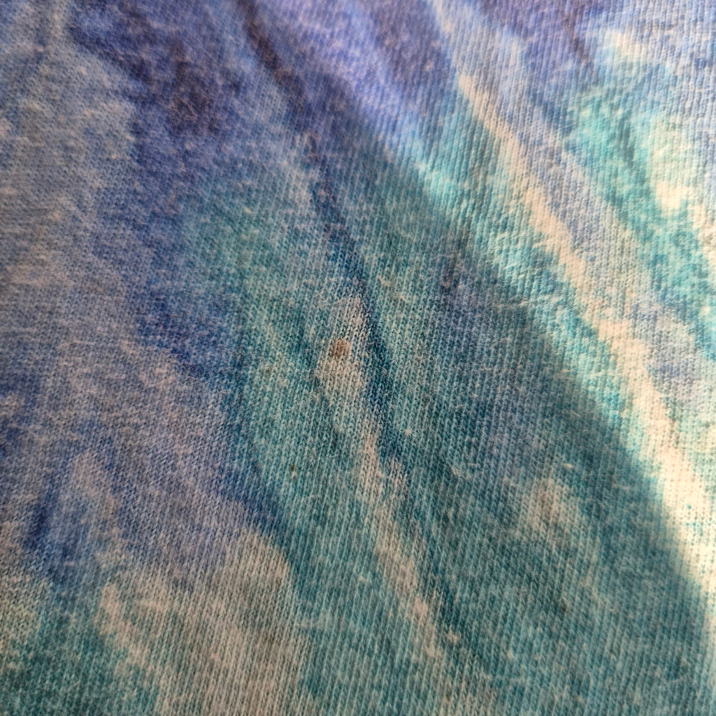 T-shirt tie-dye Colortone bleu turquoise – Taille XL