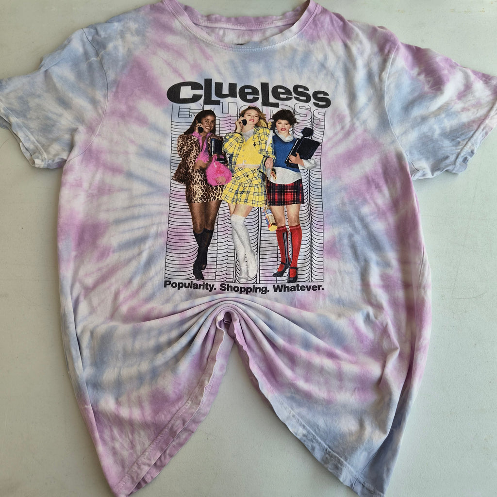 T-shirt femme tie and dye Clueless années 90 – Taille M