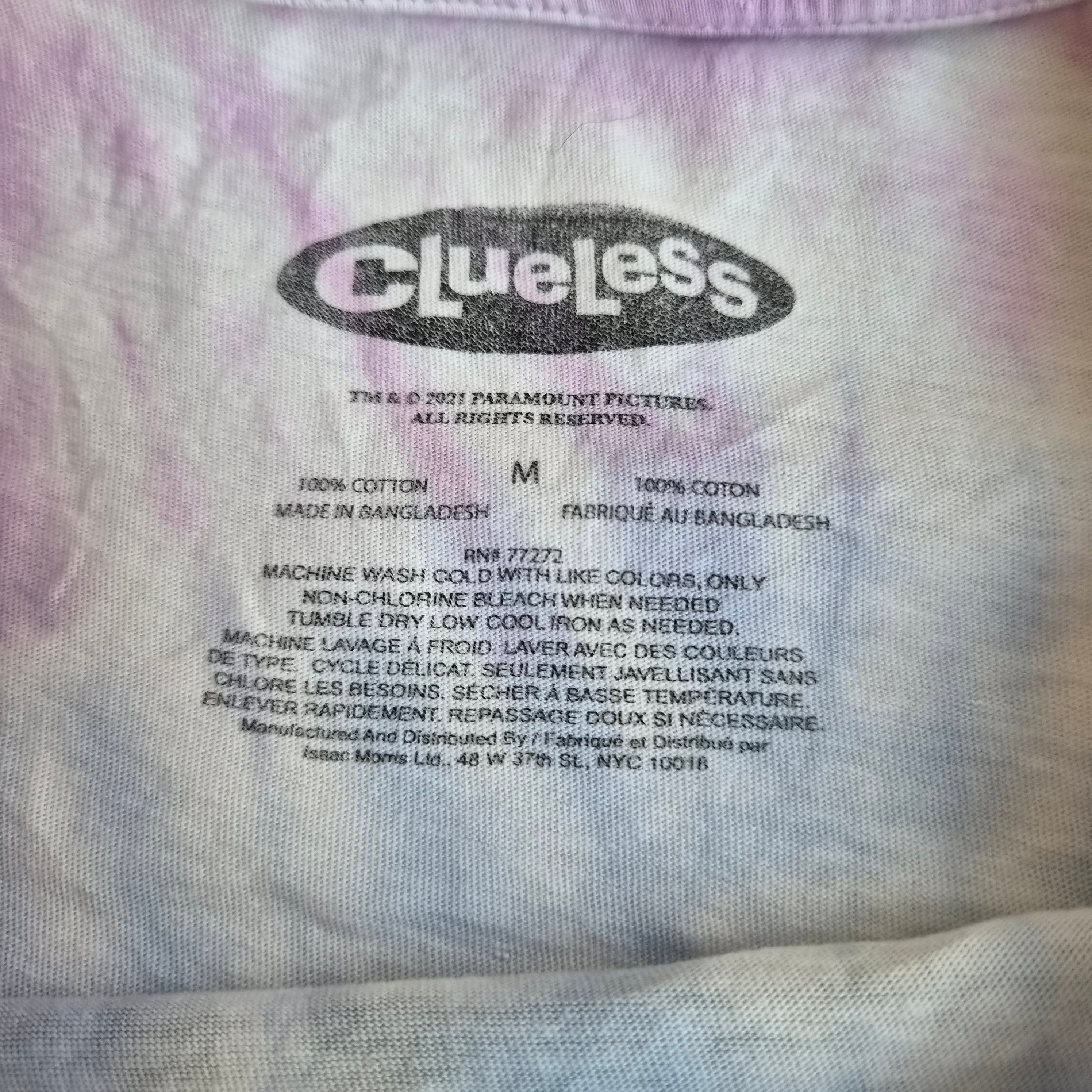 T-shirt femme tie and dye Clueless années 90 – Taille M