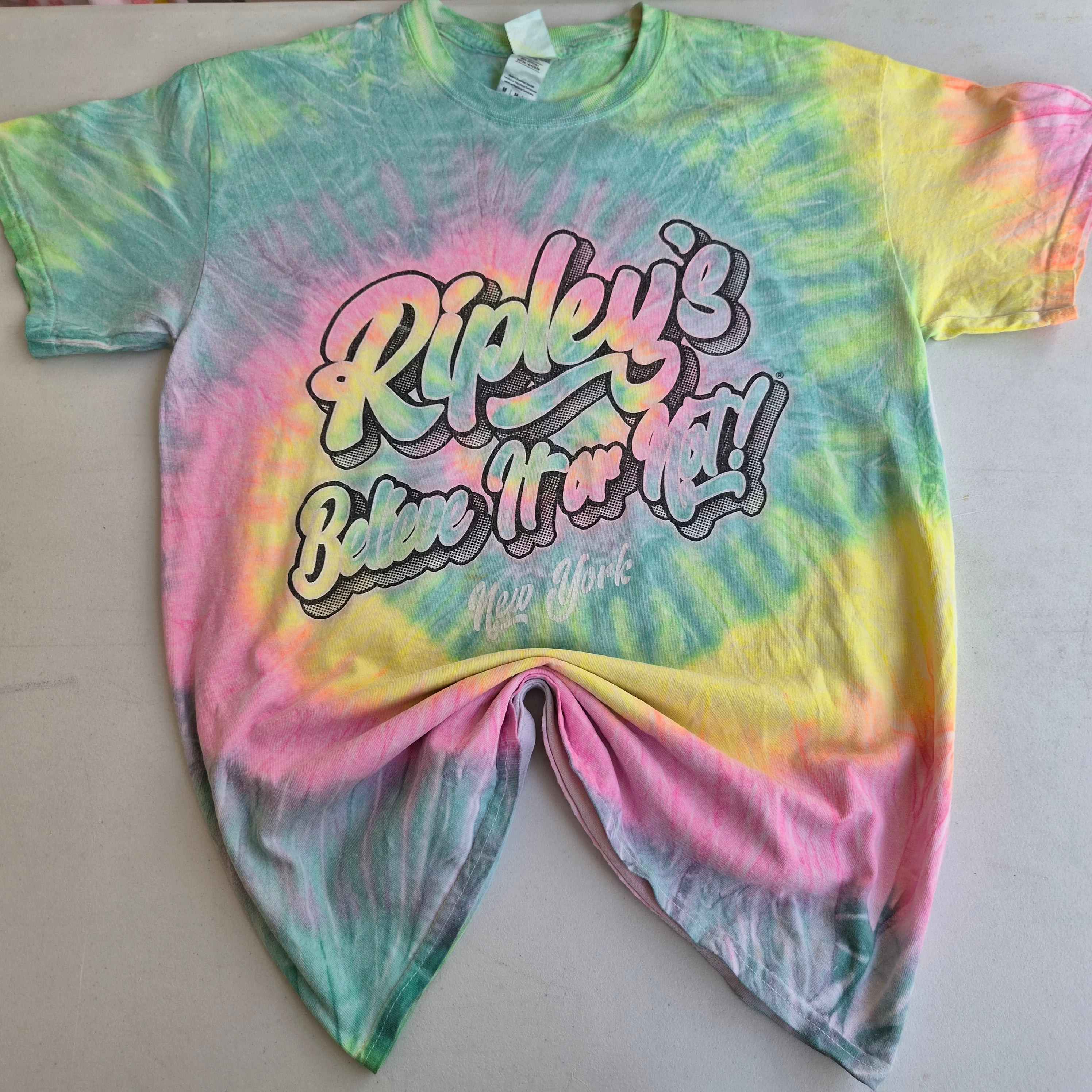 T-shirt femme tie-dye Colortone “Ripley's” multicolore – Taille M