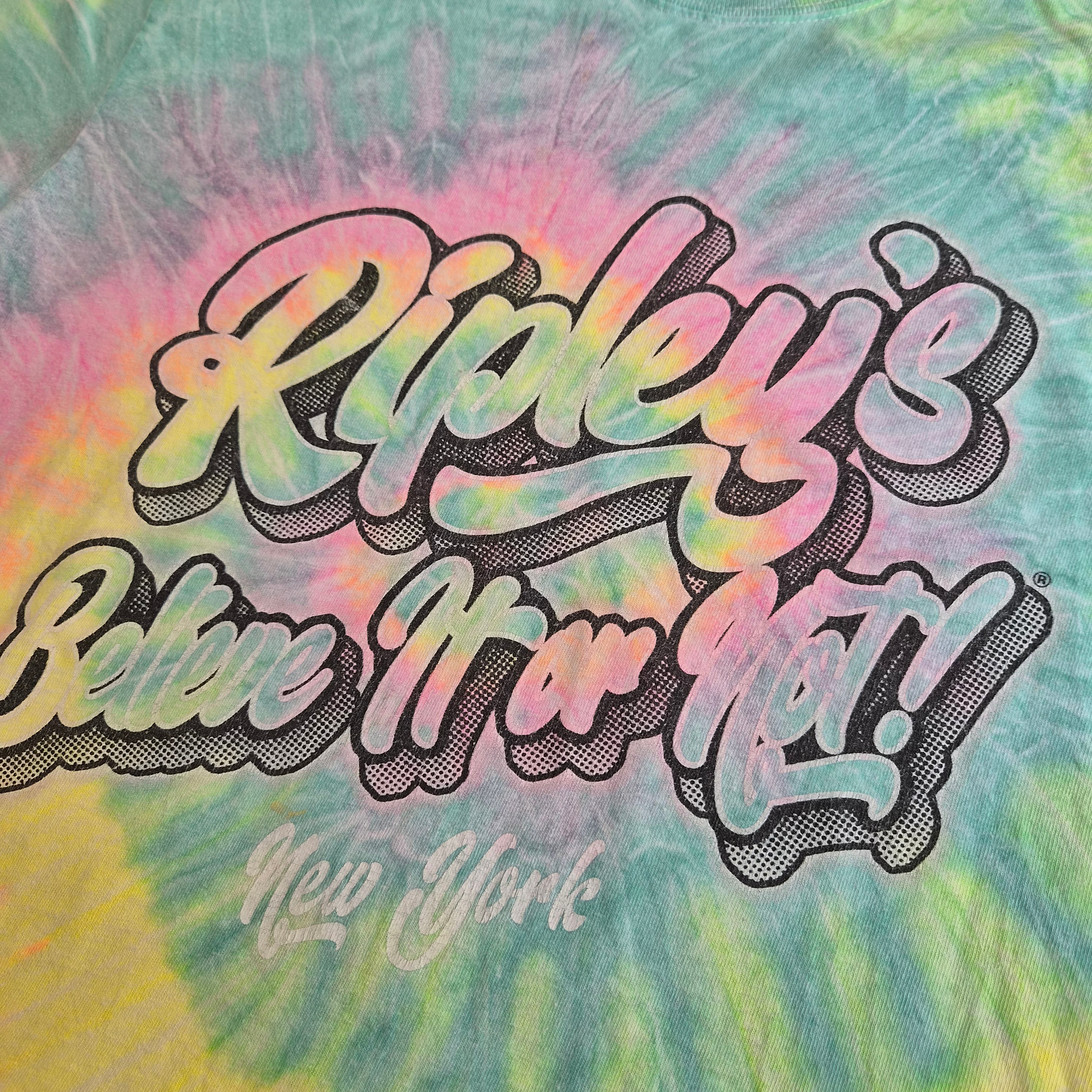 T-shirt femme tie-dye Colortone “Ripley's” multicolore – Taille M