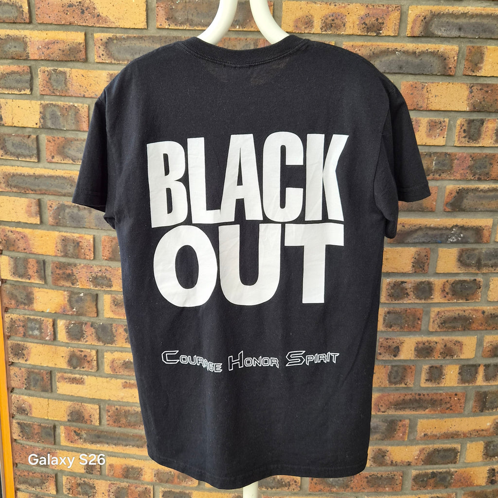 T-shirt noir Cougar Territory Black Out USA taille S