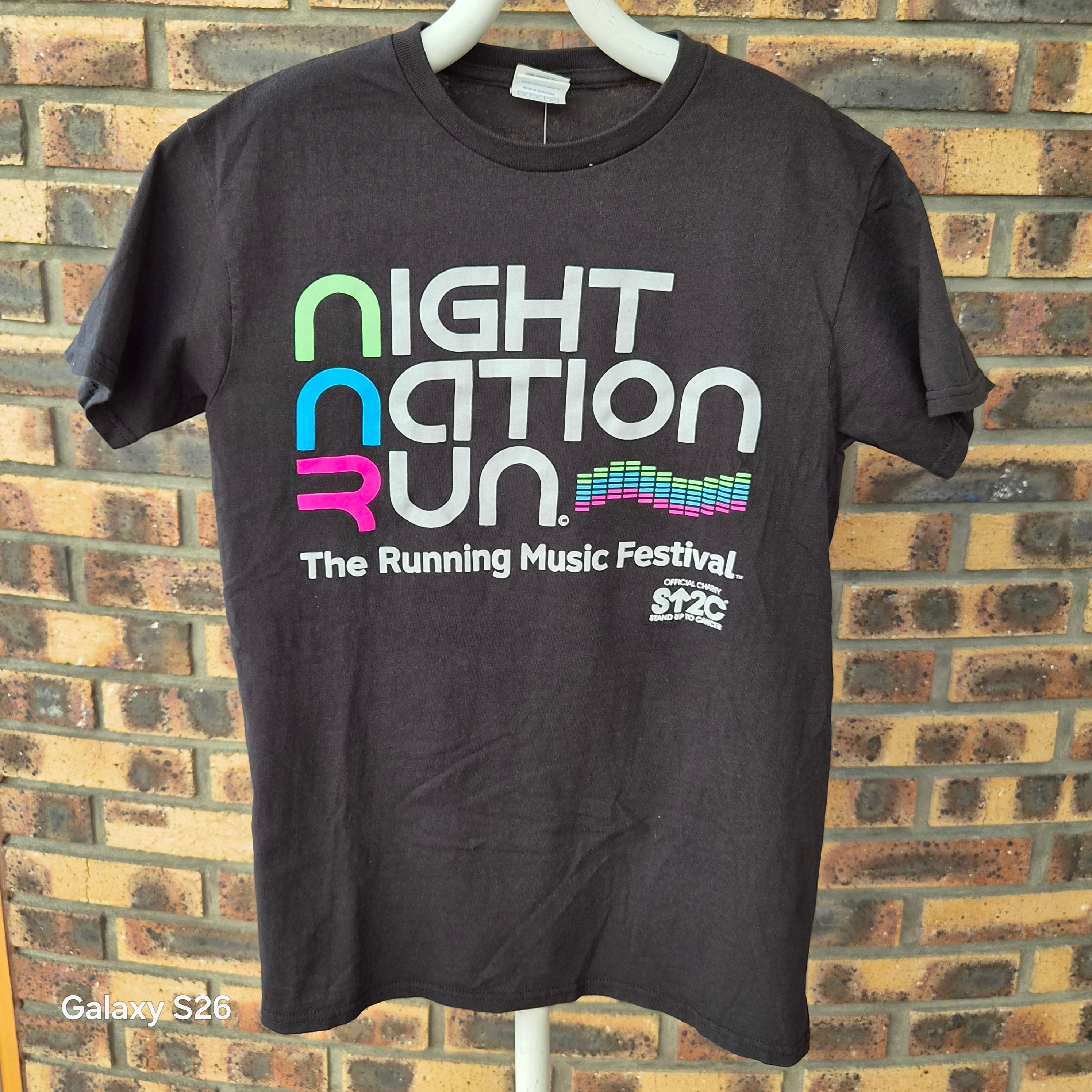 T-shirt Night Nation Run festival running USA noir taille S