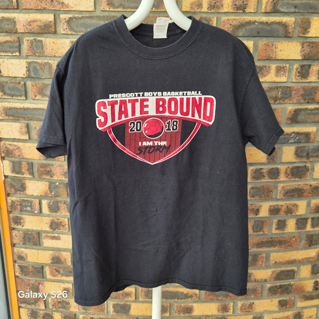 T-shirt Prescott Cardinals Basketball 2018 Gildan noir taille M