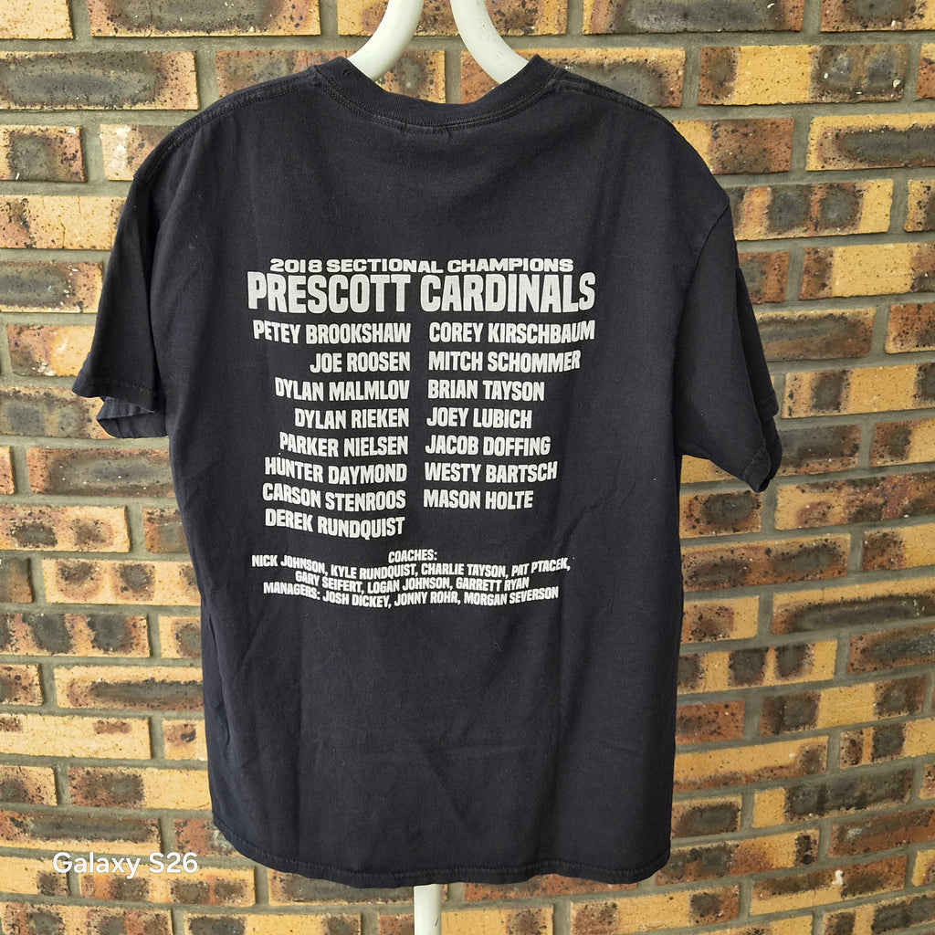 T-shirt Prescott Cardinals Basketball 2018 Gildan noir taille M