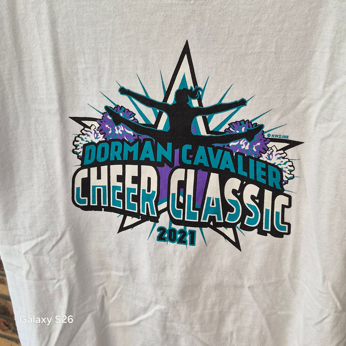 T-shirt Gildan Dorman Cavalier Cheer Classic 2021 blanc – M