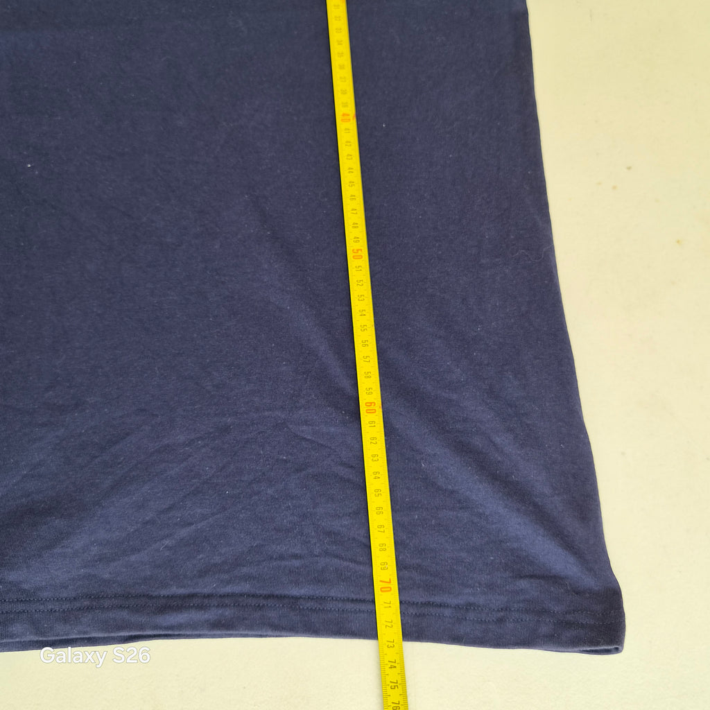 T-shirt Hanes Alaska bleu marine brodé taille M