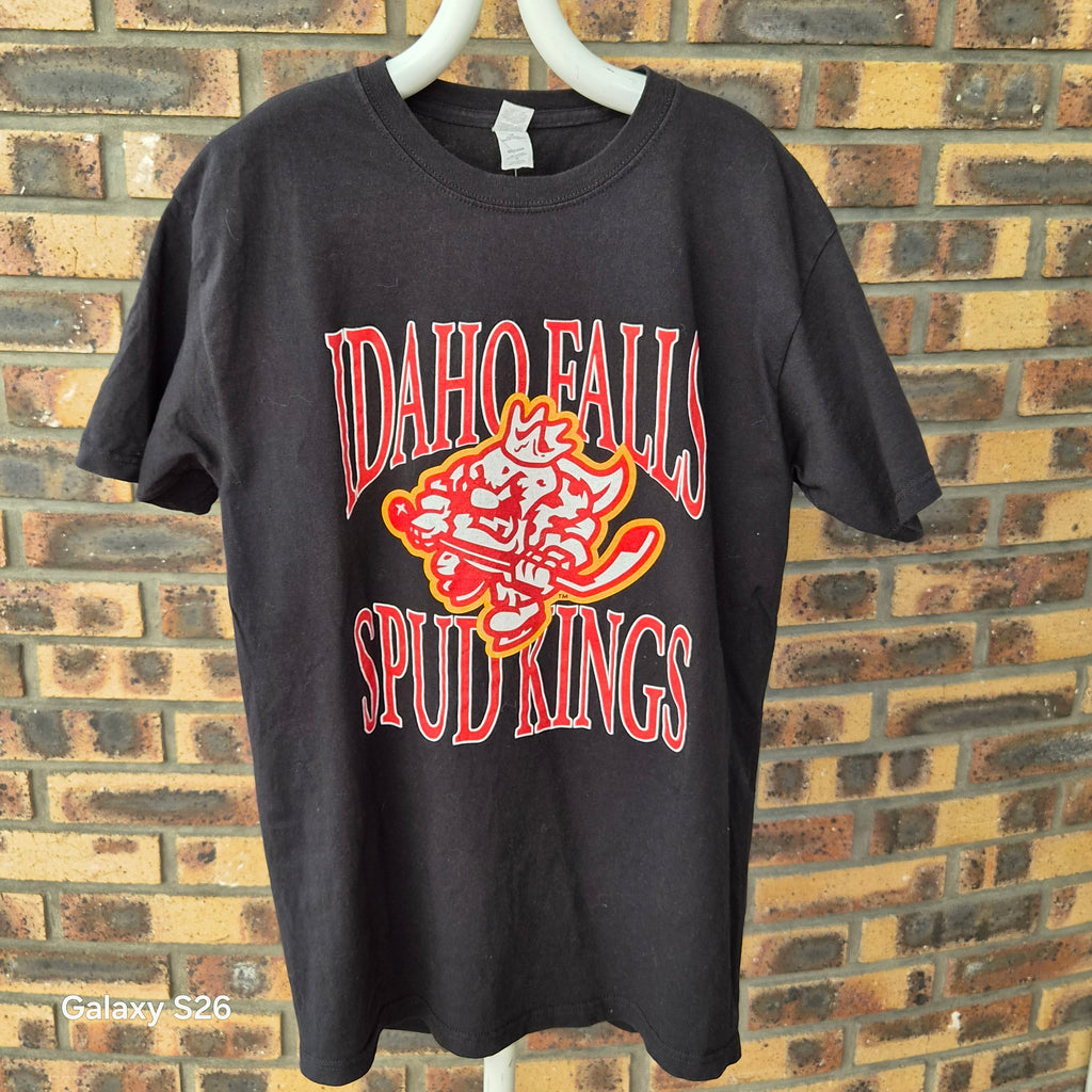 T-shirt M&O Gold Idaho Falls Spud Kings hockey noir M