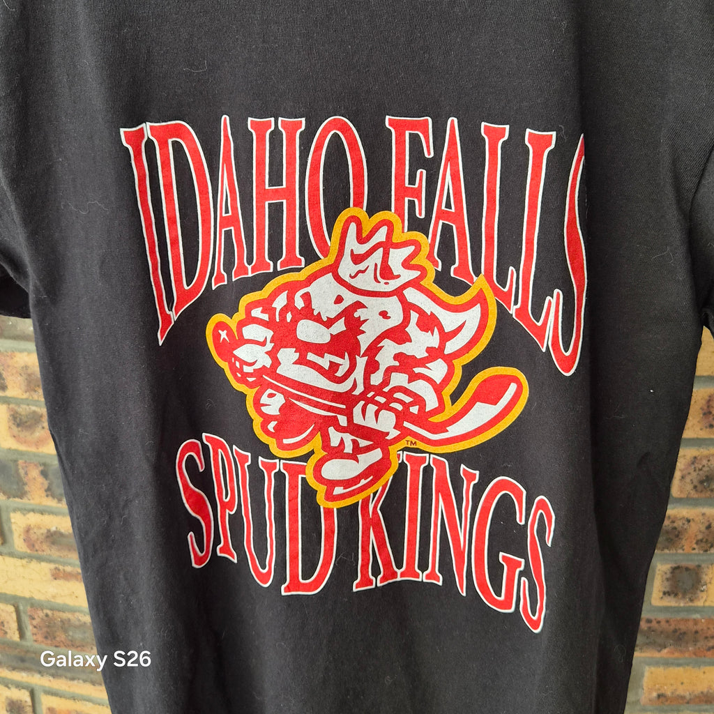 T-shirt M&O Gold Idaho Falls Spud Kings hockey noir M
