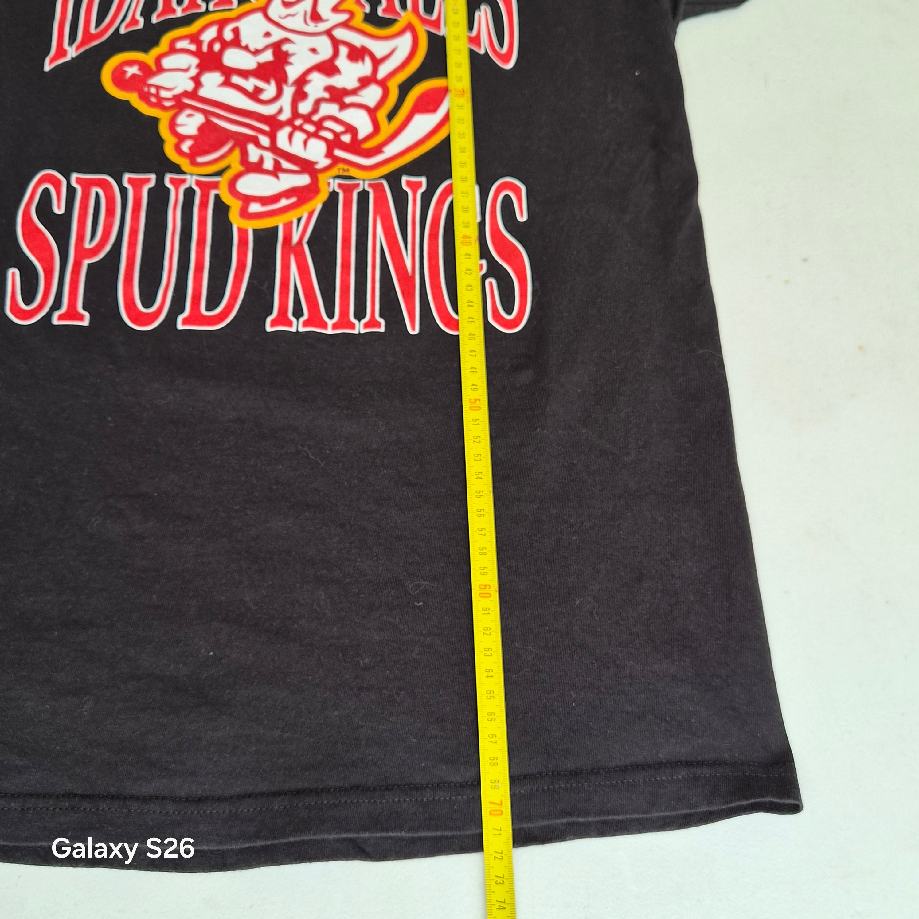 T-shirt M&O Gold Idaho Falls Spud Kings hockey noir M