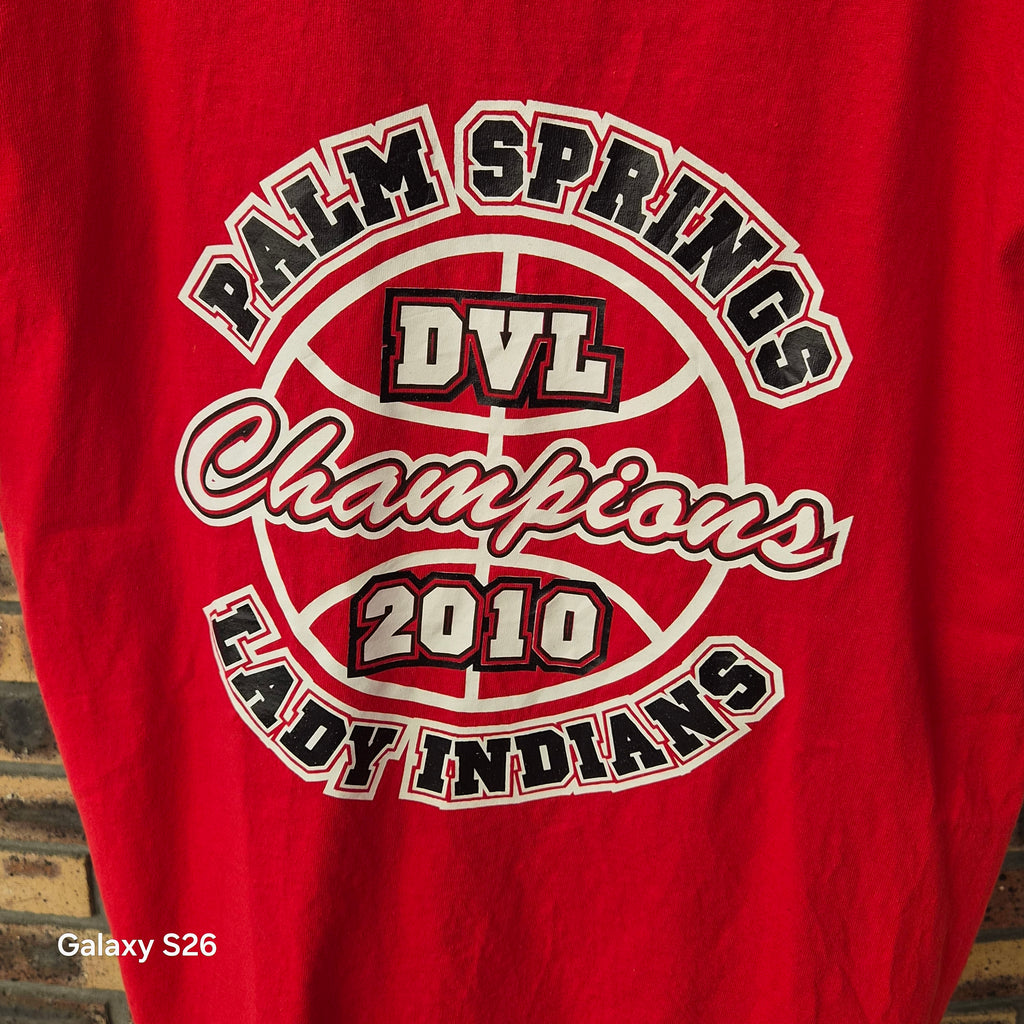 T-shirt Gildan Palm Springs DVL Champions 2010 rouge M