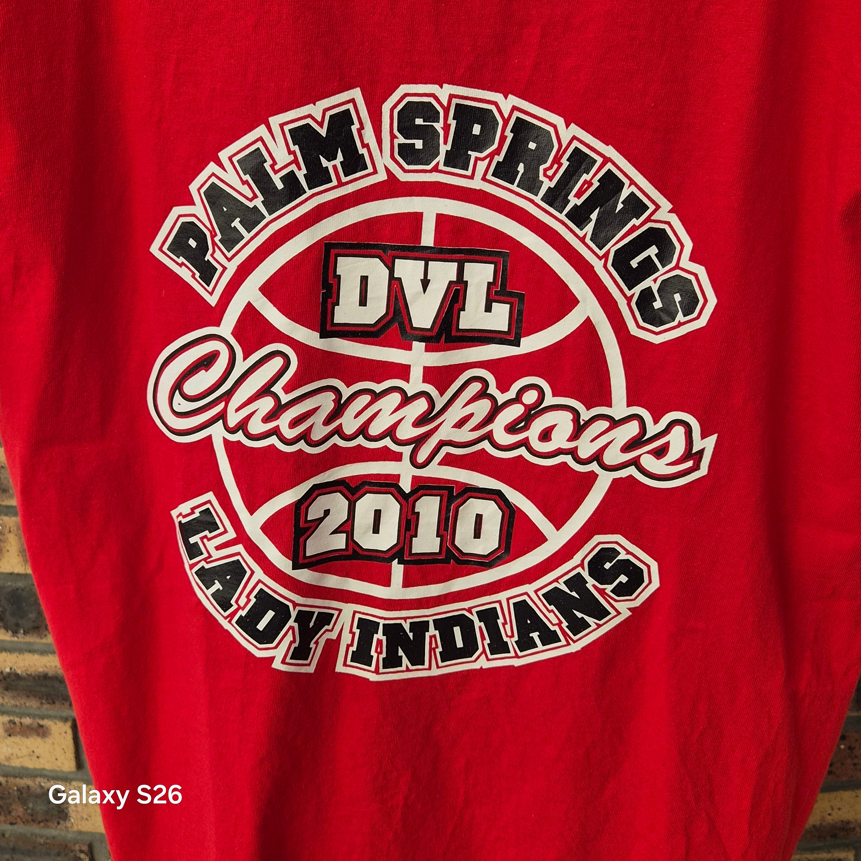 T-shirt Gildan Palm Springs DVL Champions 2010 rouge M