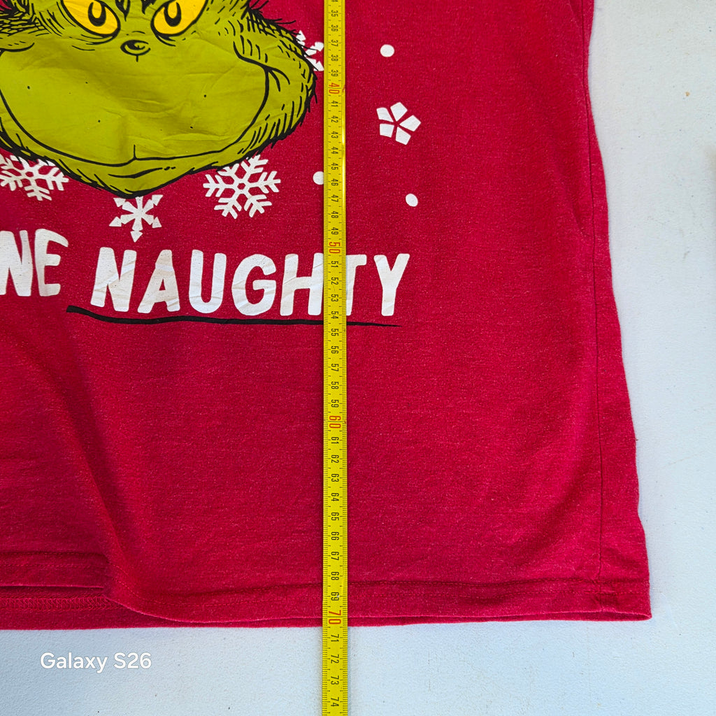 T-shirt The Grinch Define Naughty rouge – L