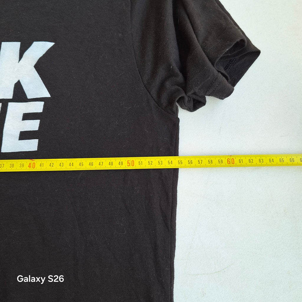 T-shirt I Walk The Line noir taille L