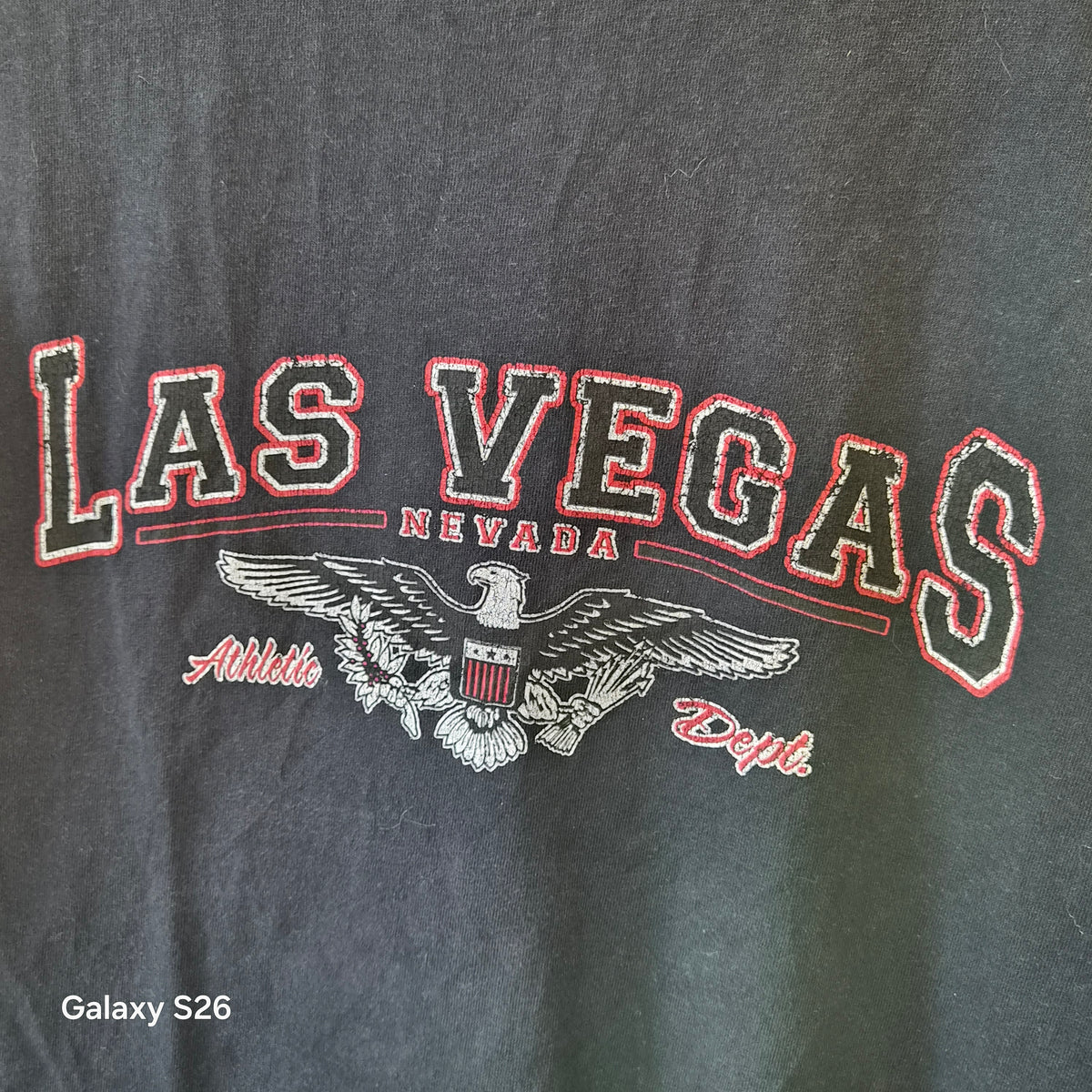 T-shirt Gildan Las Vegas Nevada Athletic Dept noir – L