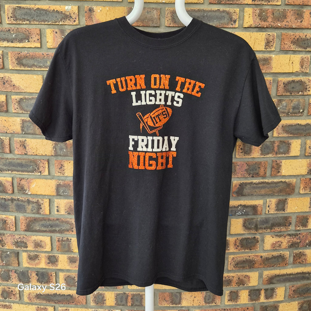 T-shirt football américain Friday Night Seniors noir taille L