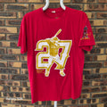 T-shirt Mike Trout #27 Angels Birthday 2018 rouge XL